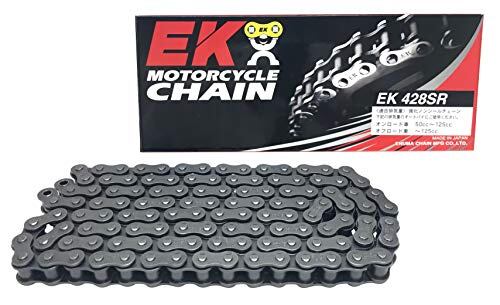 EK(イーケー) 強化ノンシールチェーン 428SR スチール 116L 【クリップ