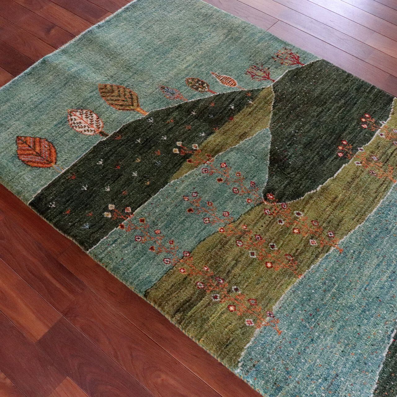 f1324】 ギャッベ（ギャベ） 約100×150㎝ ［Iran/Shiraz］ | 北欧