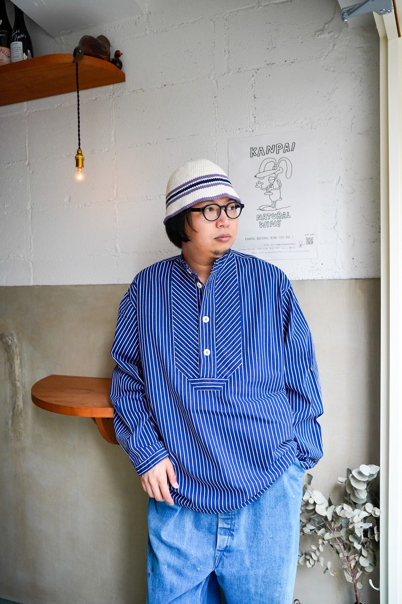 【1980s】"German Vintage" German Fisherman Shirts / 6-150