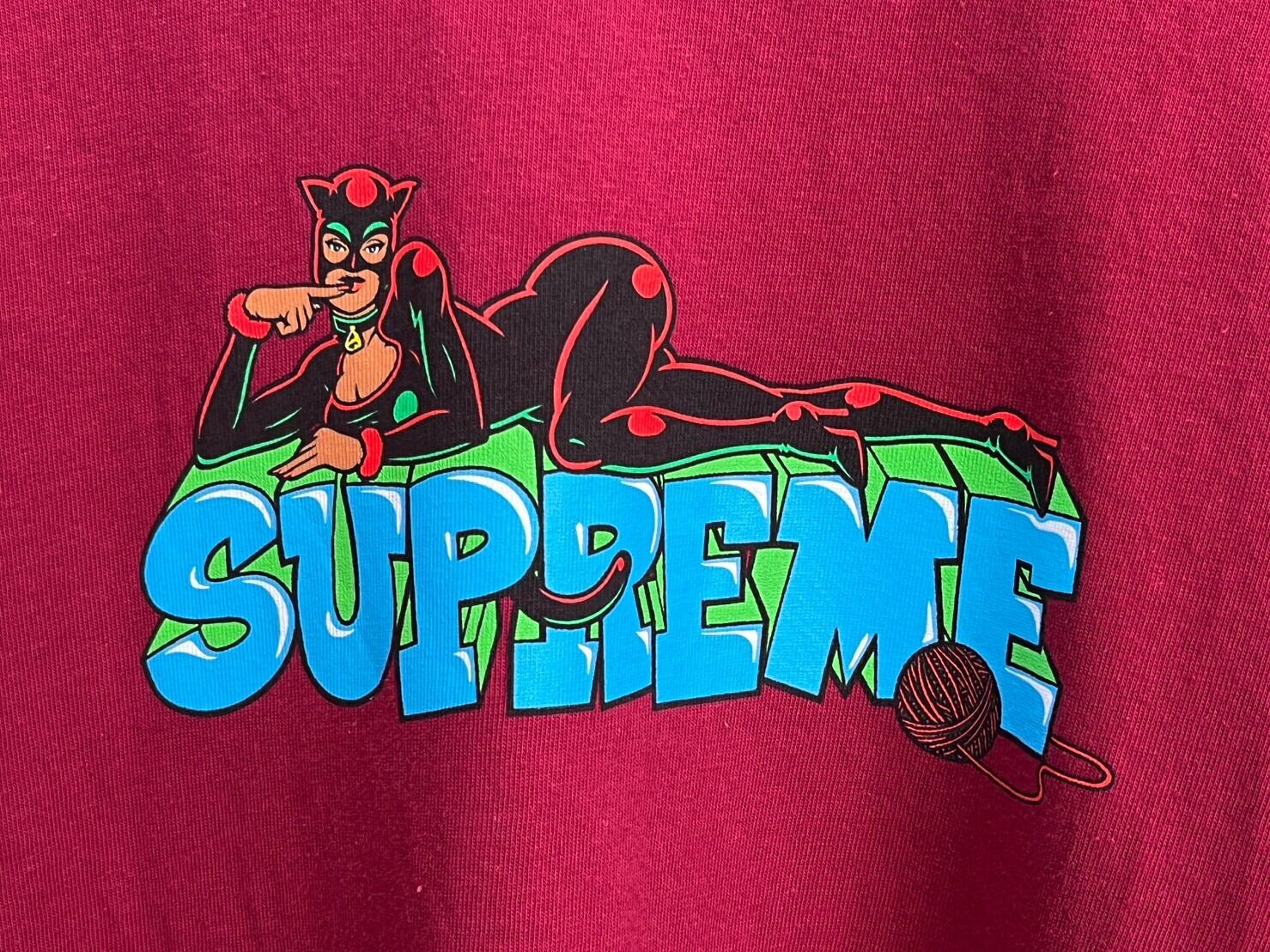 SUPREME CATWOMAN TEE M CARDINAL シュプリーム