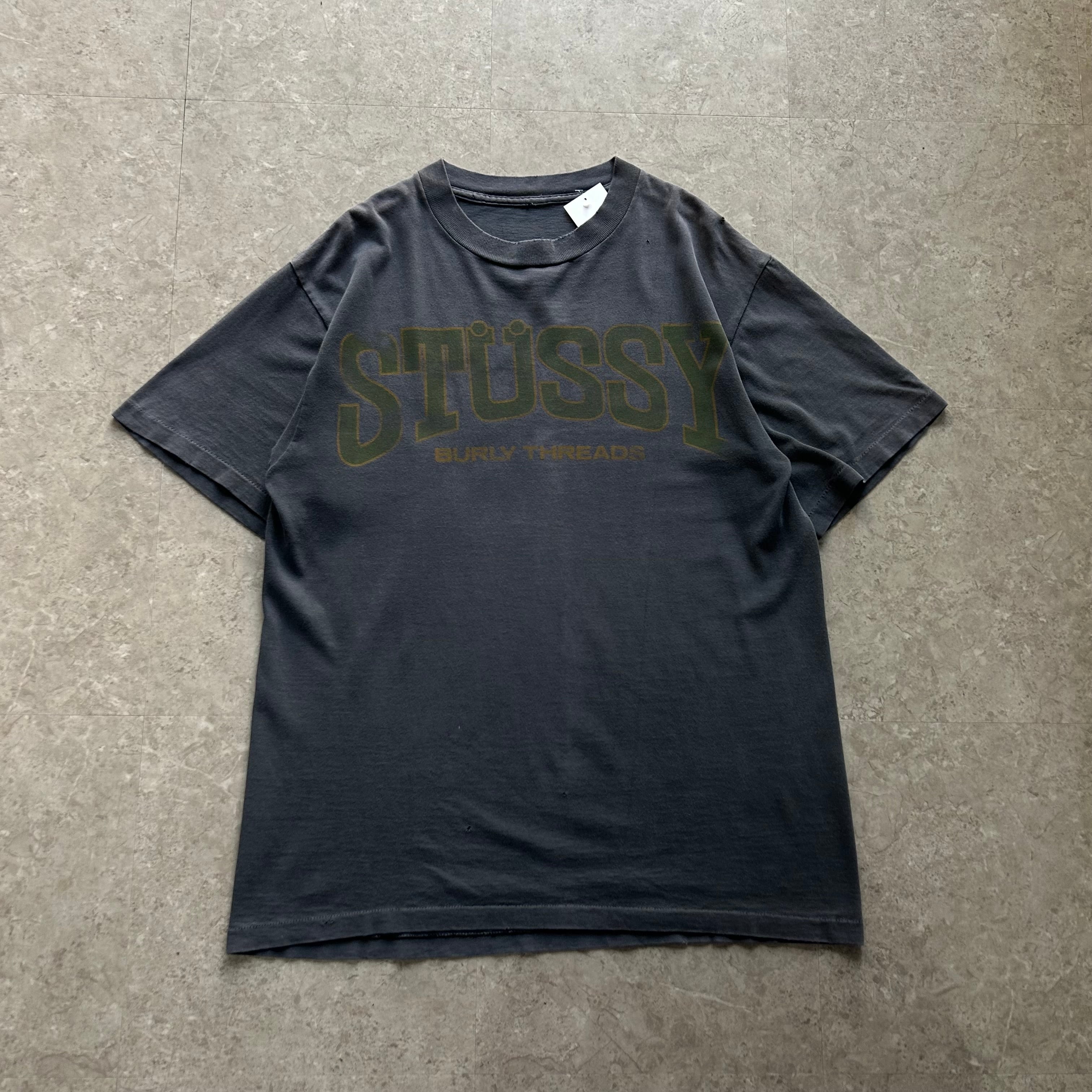 80s STUSSY "BURLY THREADS" T-shirt【仙台店】