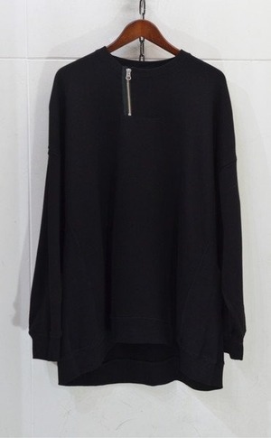 CAMBIO Zip Henley Neck Sweat Pullover