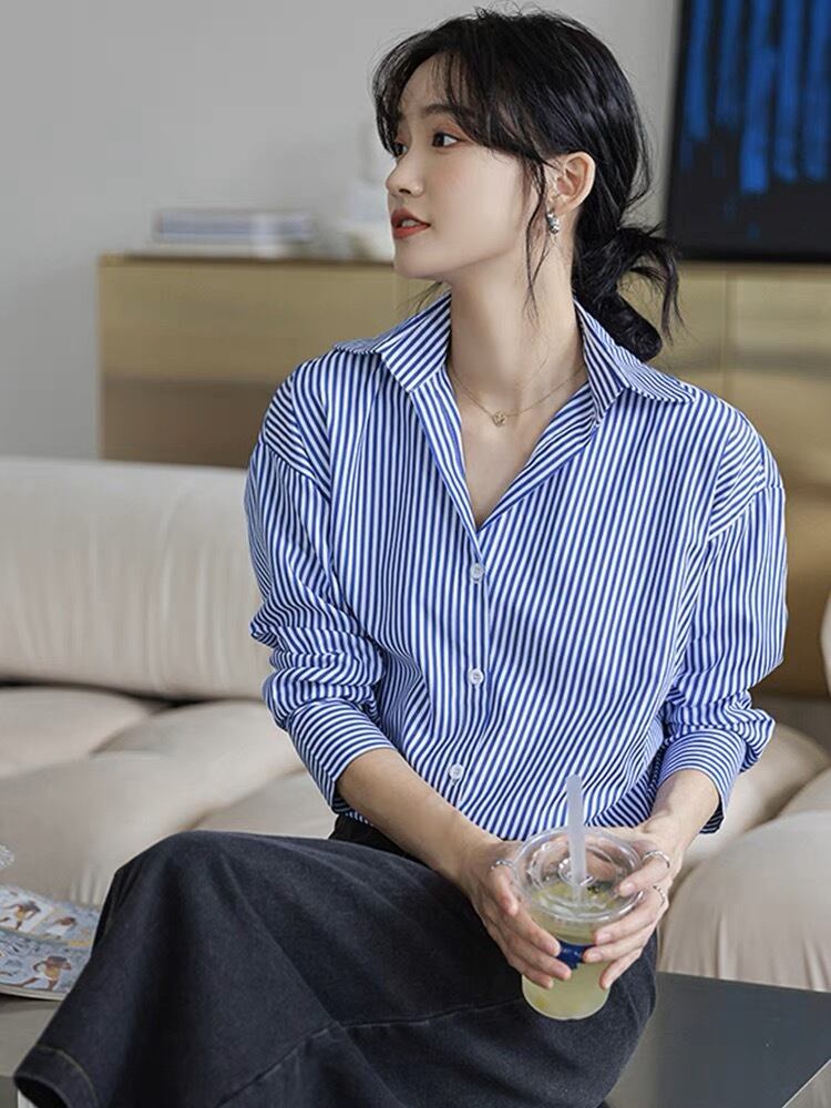 綺麗目ストライプシャツ G11CSH0015