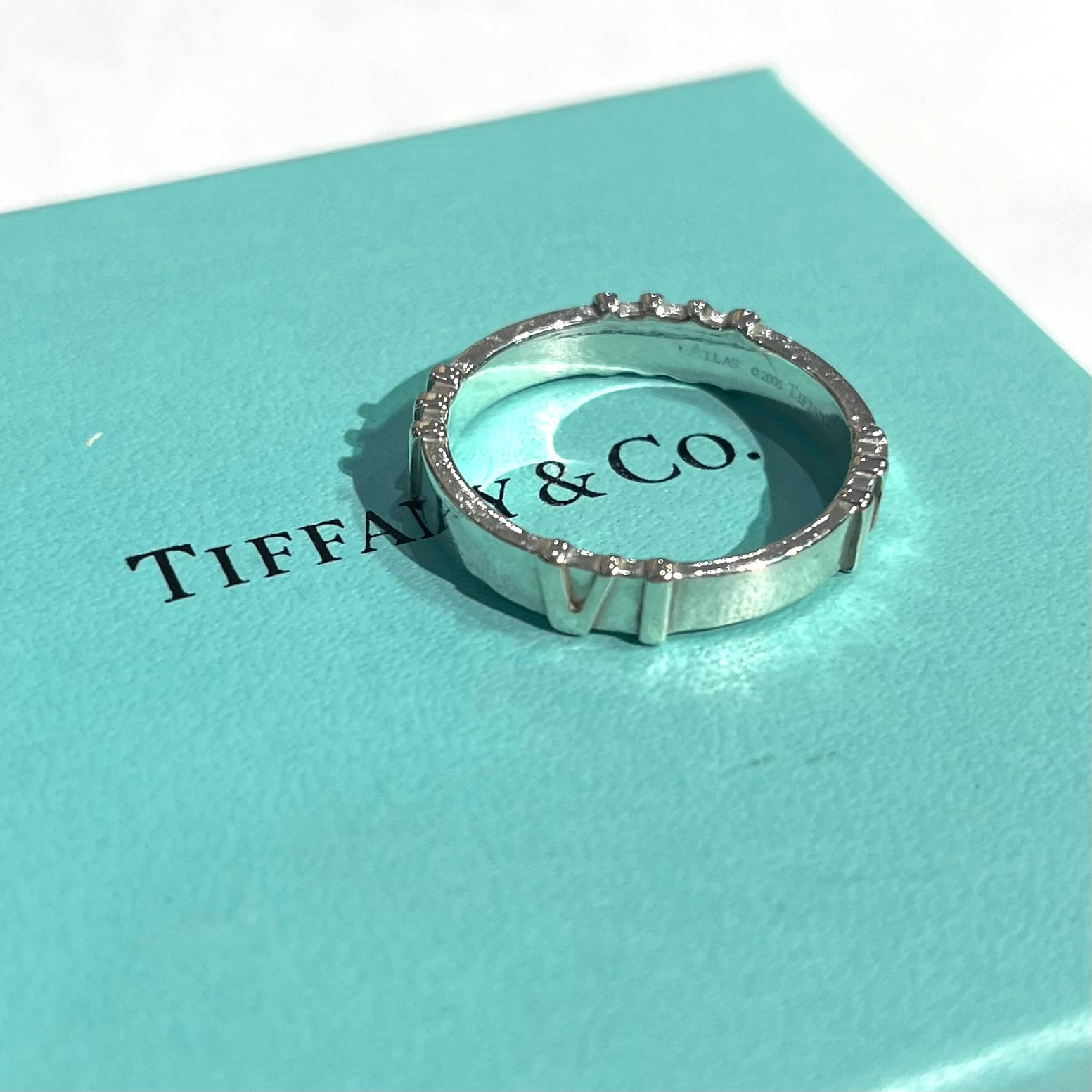 TIFFANY&CO.】2054 アトラスリング指輪 2006年限定／22号 シルバー925