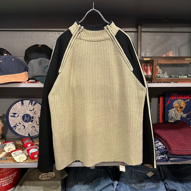 00s T-TRAXX Dual Zip Acrylic Knit Sweater | VOSTOK