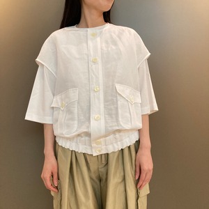 Dessin de Mode【デッサン ド モード】ラウンドネックノースリーブブルゾン 19DSH-038L / SIZE 1