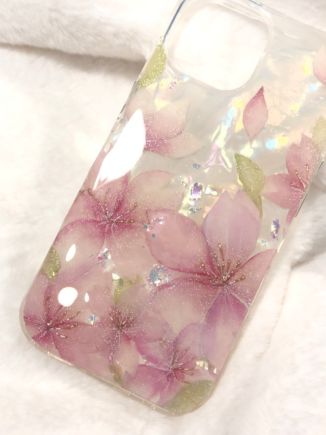 ☀️昼の部☀️【iPhoneケース】重ねザクラ