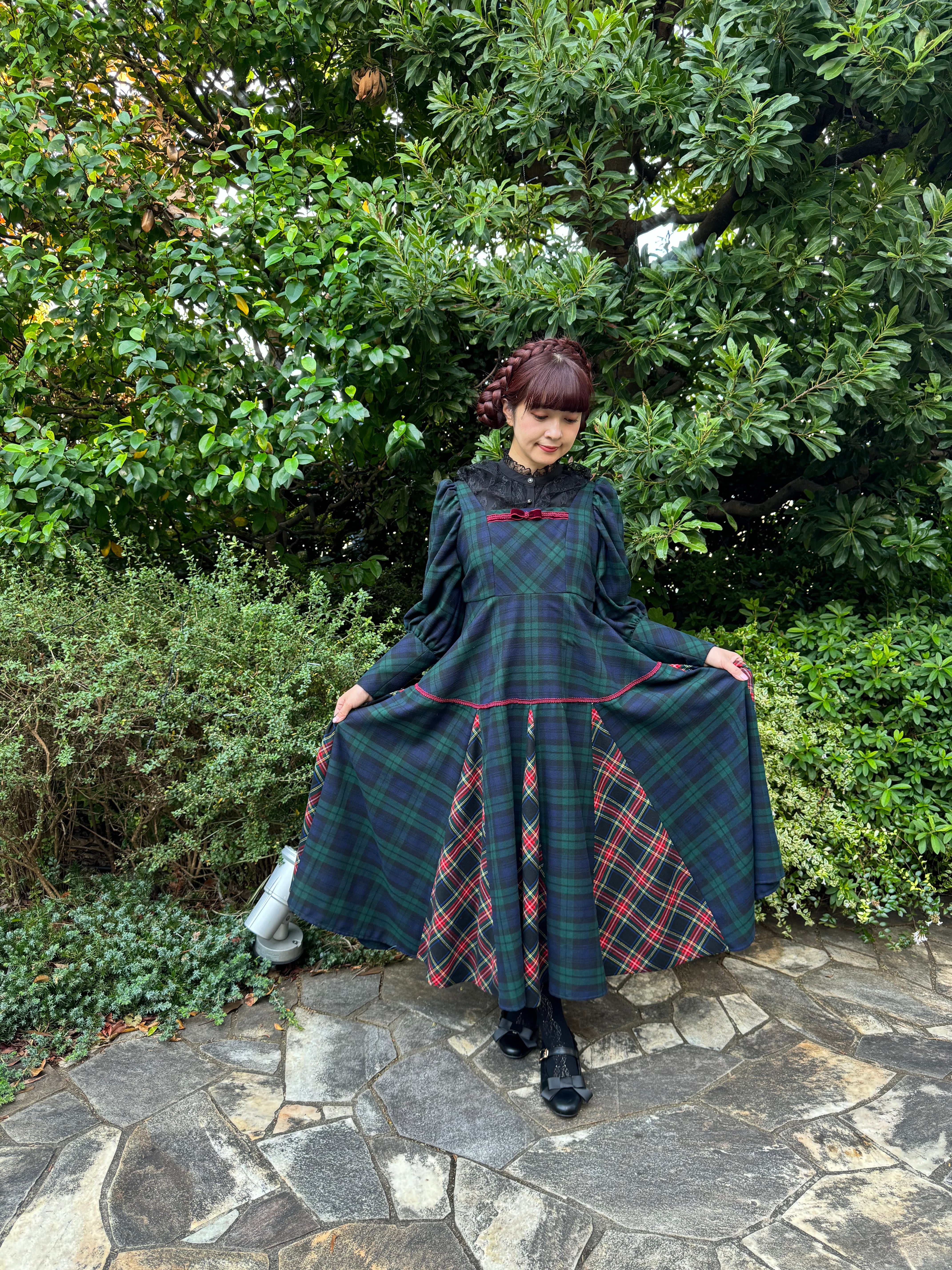 タータンチェックのゴアードワンピース✳︎再販 | dolce piu amabile