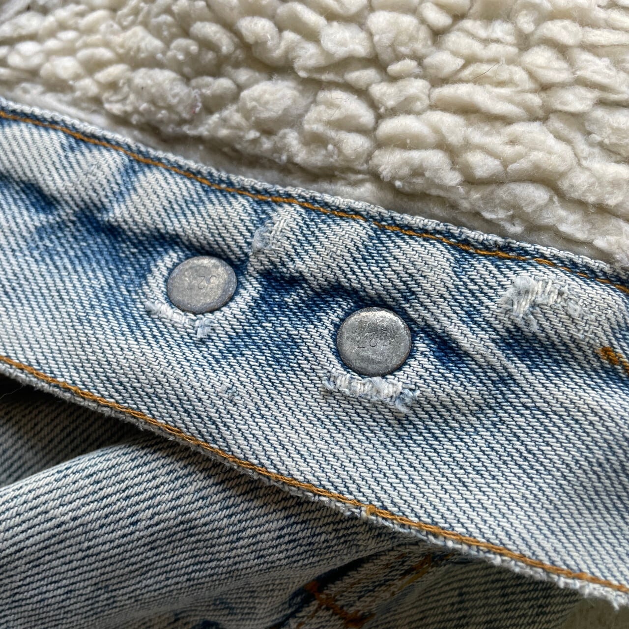 80年代 Levi's リーバイス デニムボアジャケット ワッペンカスタム