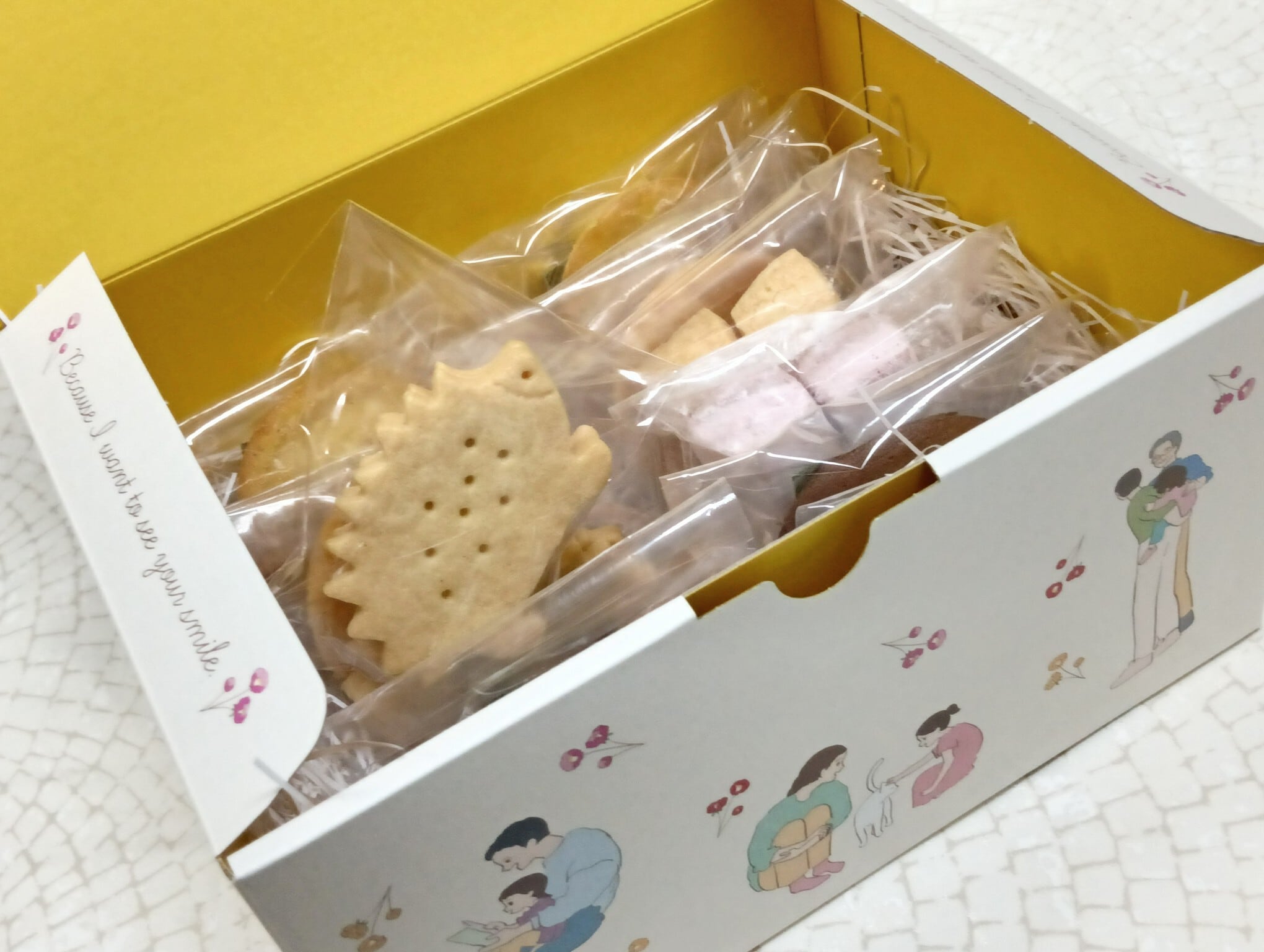 プルメリアラッピングのハートクッキー6枚入りプチギフト1袋 【結婚式