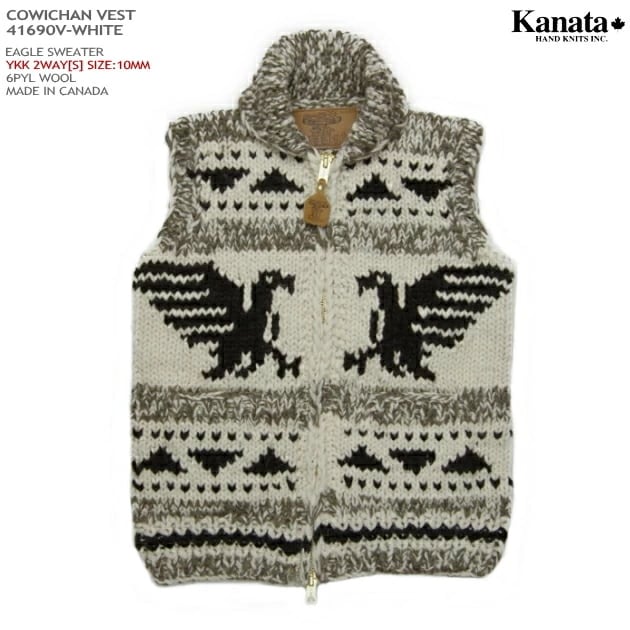 Kanata カウチンセーター（カウチンベスト）｜カナタ社・カナダ製