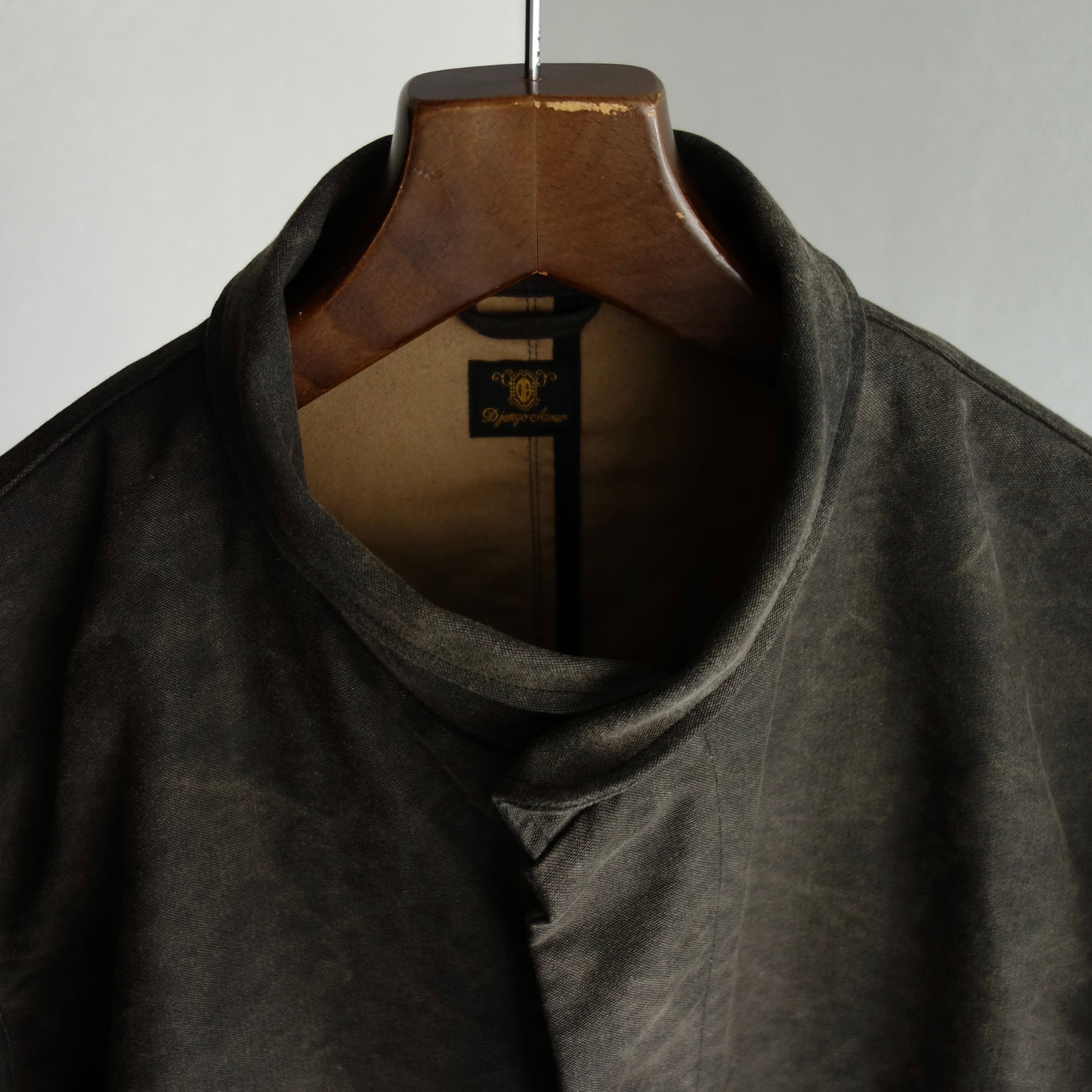 classic moleskin shoesmakers coat / black | ATELIER GARDENIA