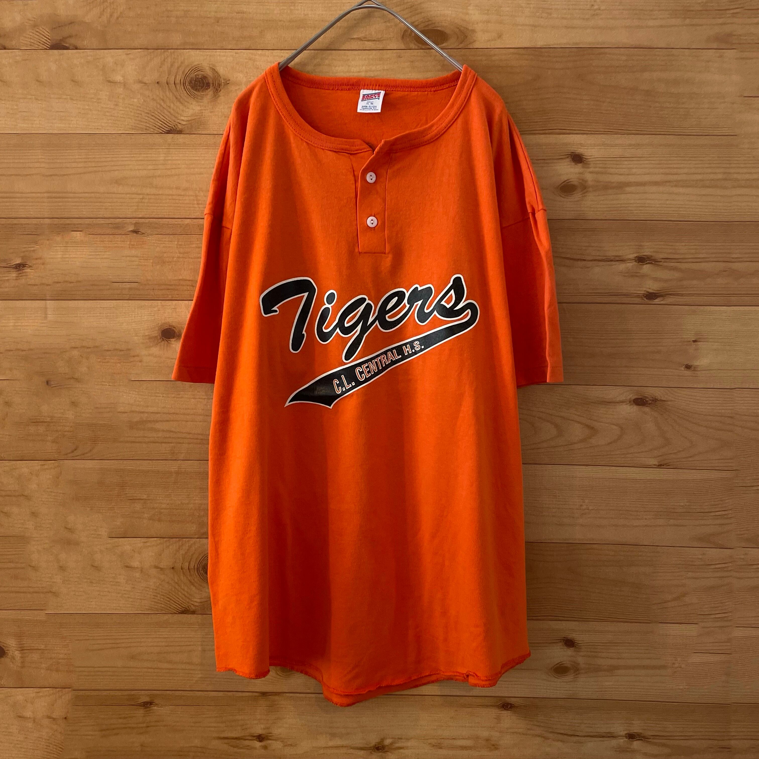 SOFFE】90s USA製 ベースボール Tシャツ ヘンリーネック ラウンド