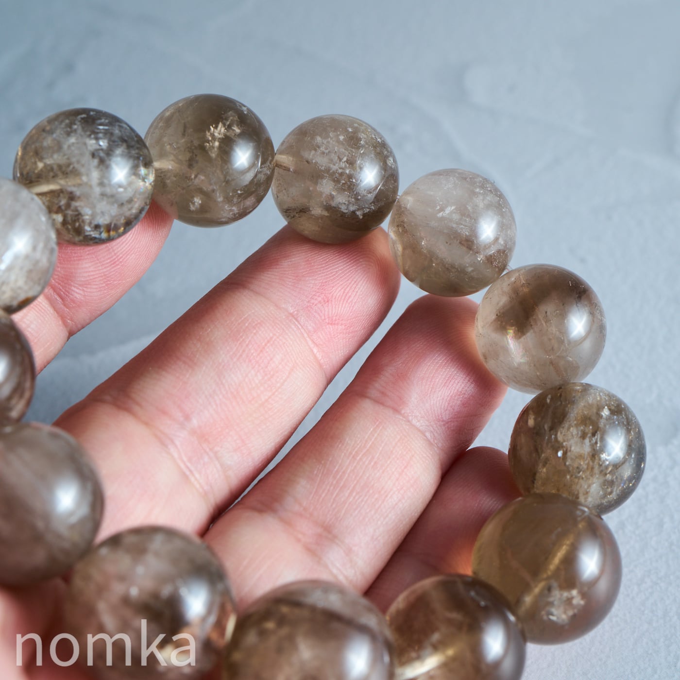 期間限定 9/30 23:59まで】スモーキーフェザーアイリスクォーツ (18mm