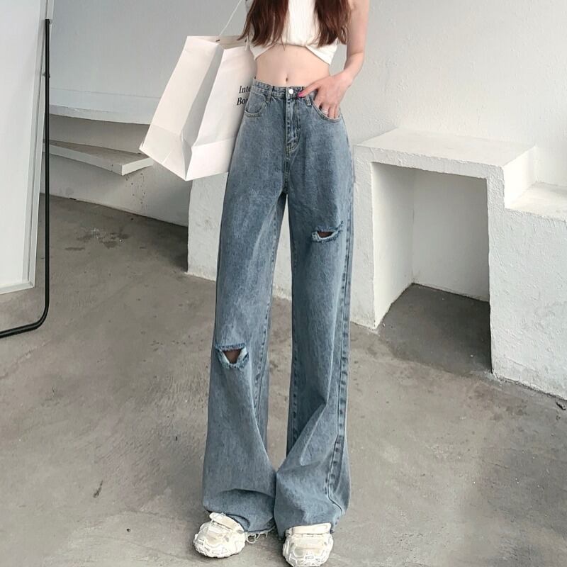 ジーンズ サマー薄手 ハイウェスト 夏物 YY-ファッション48110016933