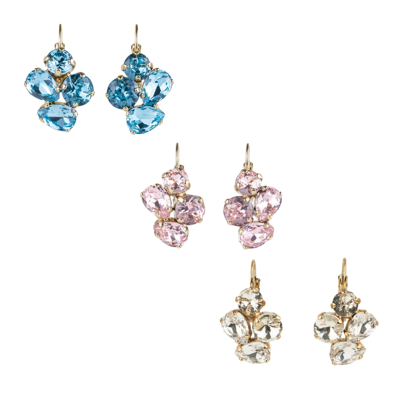 Jean Andre クリスタルドロップピアス 1641