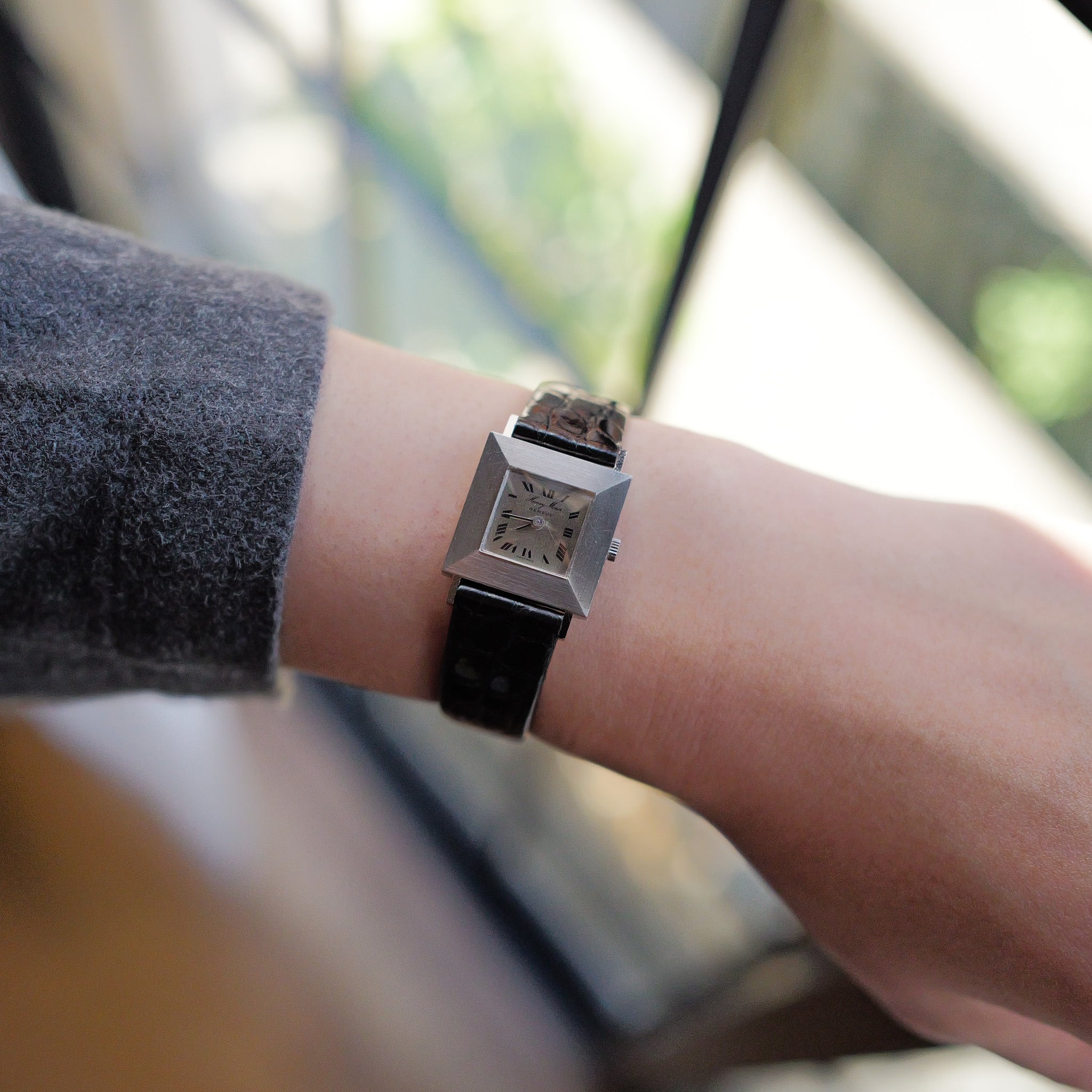 Hモーザーヘンリーモーザー 3針手巻き軍用スタイル