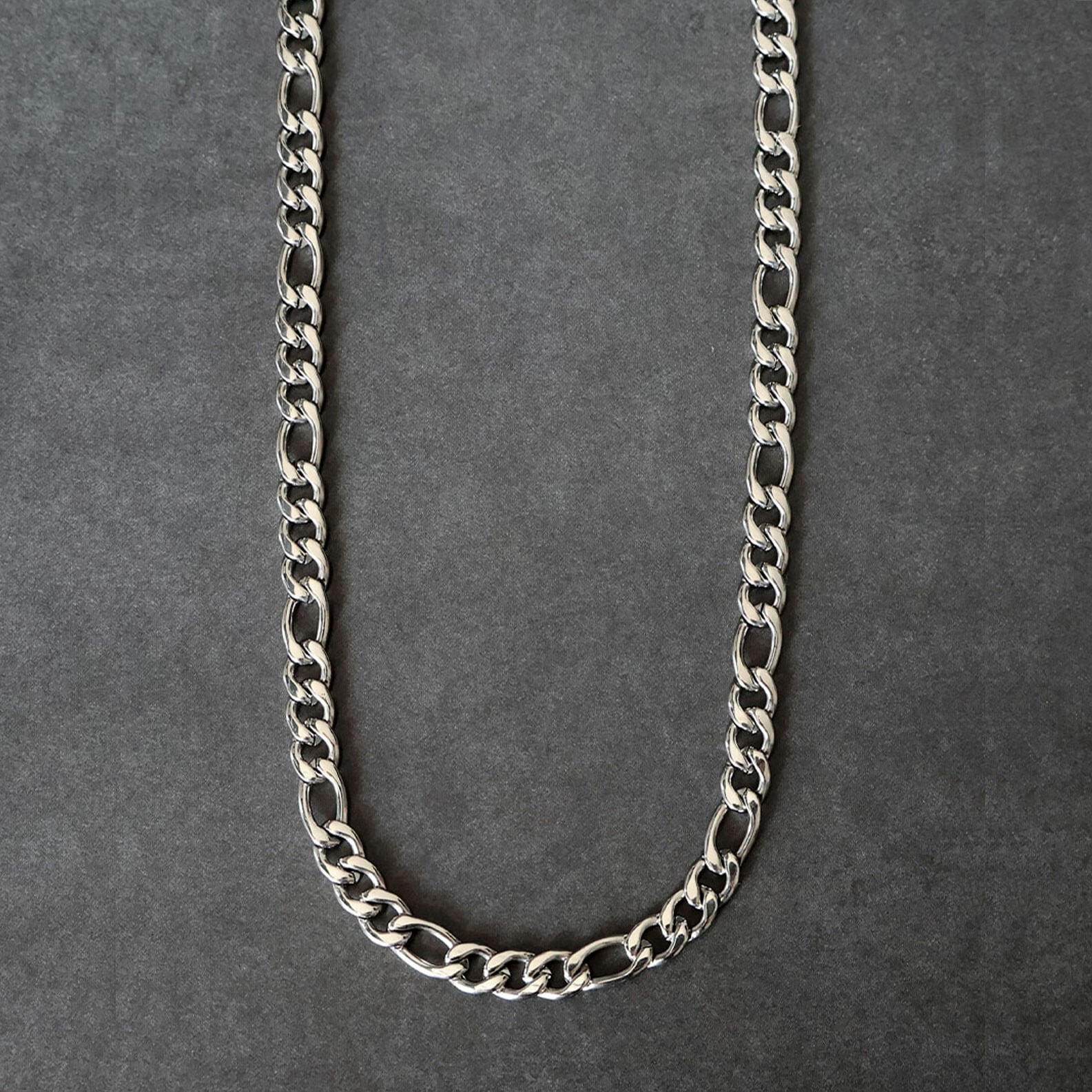 【SELECT】unisex サージカルステンレス 316L　フィガロチェーン　ネックレス　金属アレルギー対応　韓国製