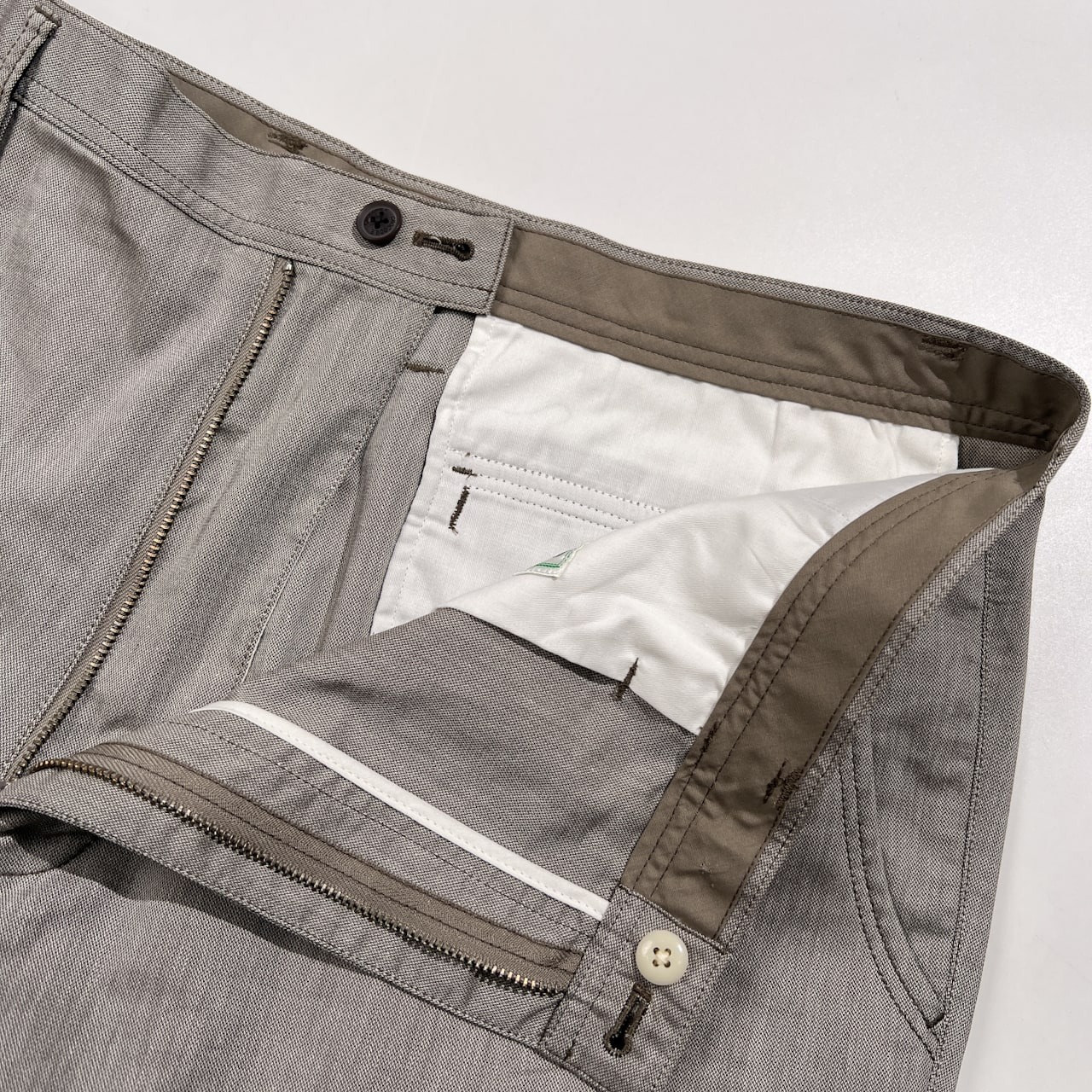 大きいサイズ Crocodile クロコダイル ノータック チノ スラックス パンツ サイズ 100 /グレー系 紳士 カジュアル ゴルフ