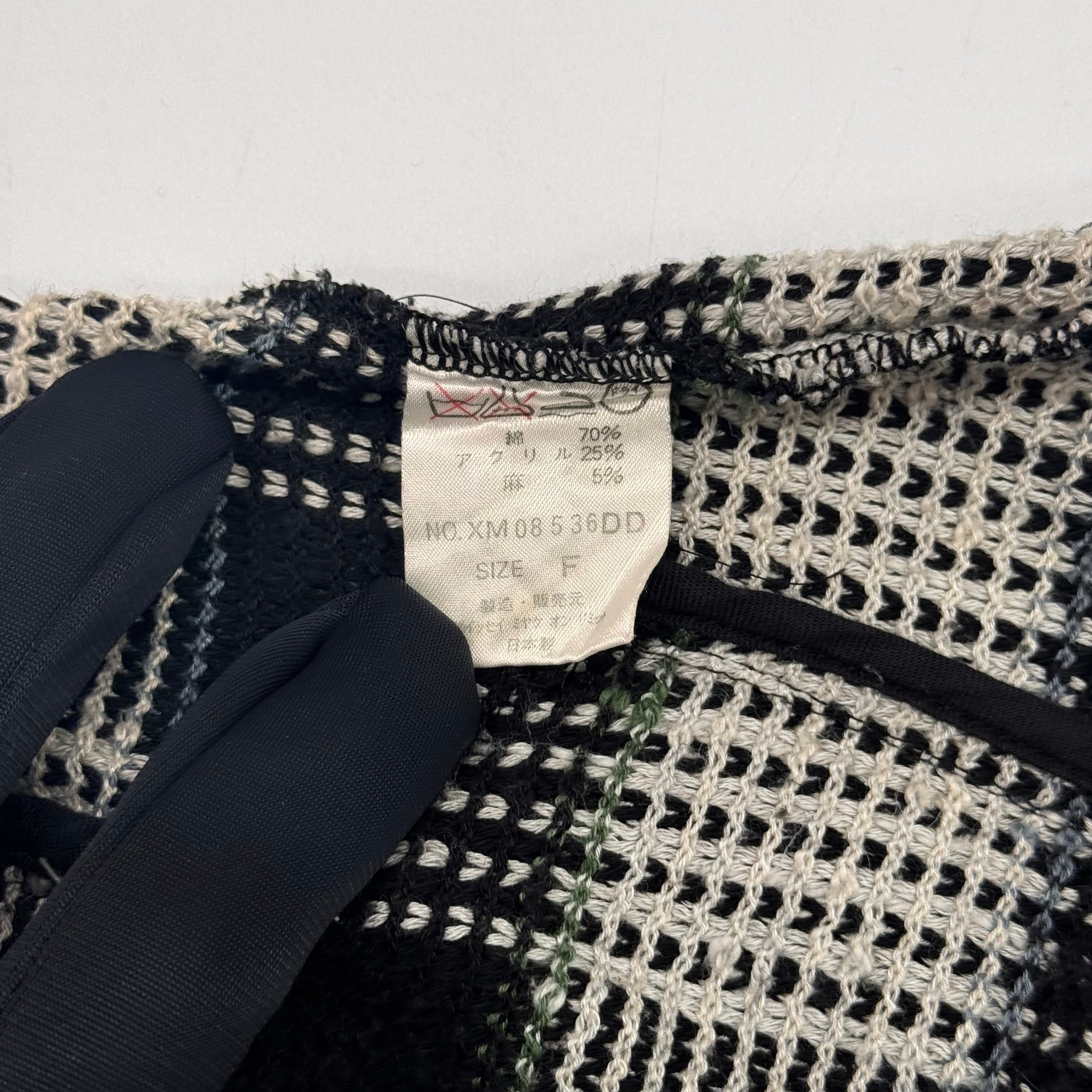 ISSEY MIYAKE チェックカーディガン コットン リネン イッセイミヤケ