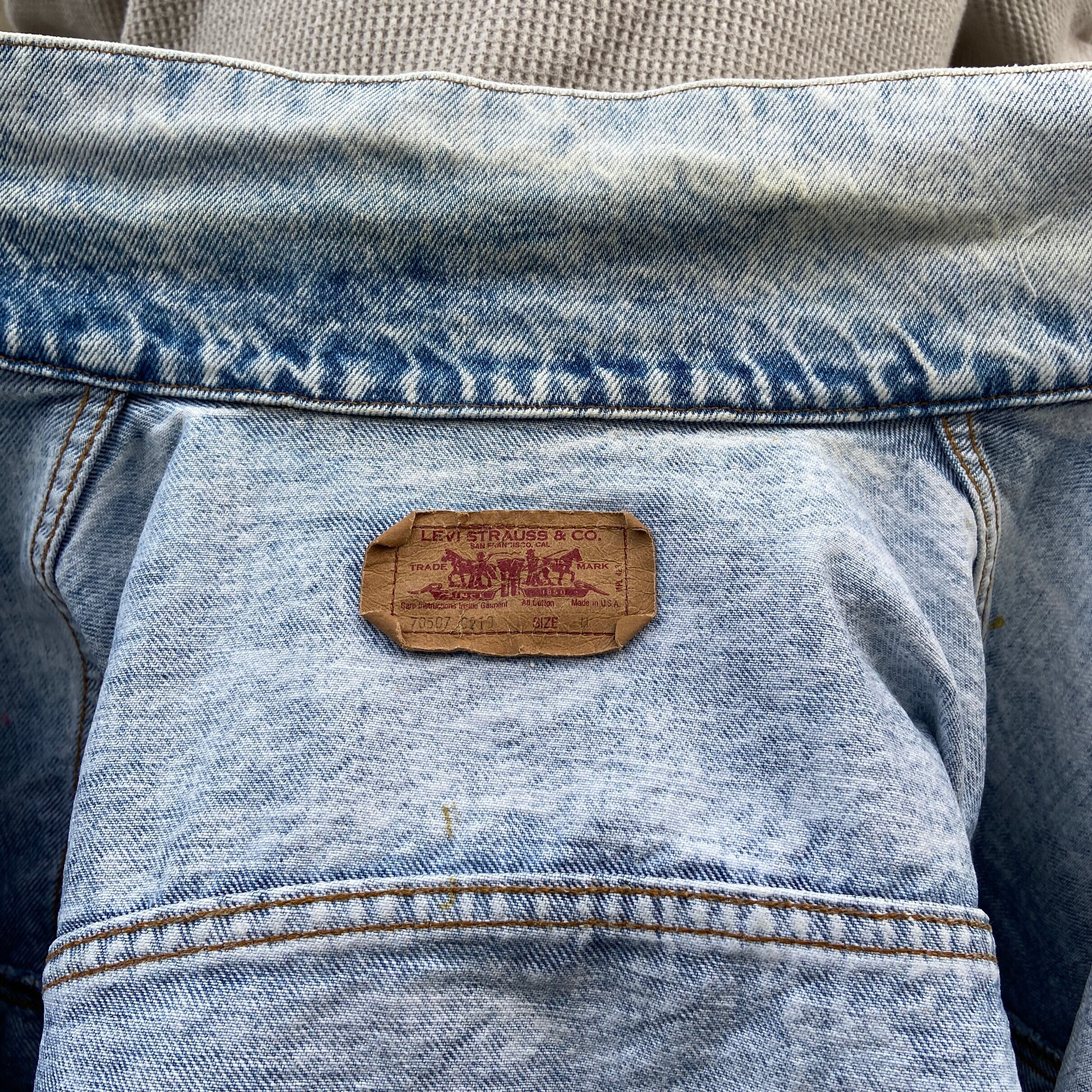 USA製 90年代 ビンテージ Levi's リーバイス 70507-0219 ケミカル ...