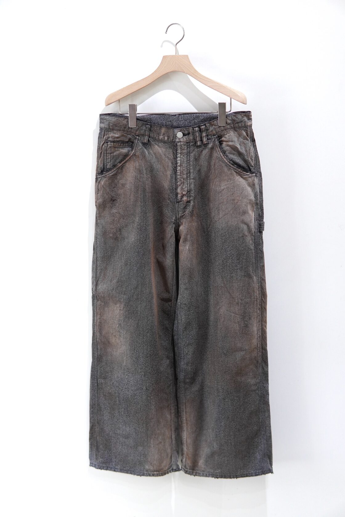 ANCELLM / BLACK HEATHER PAINTER PANTS / ANC-PT36-B | Pay ID
