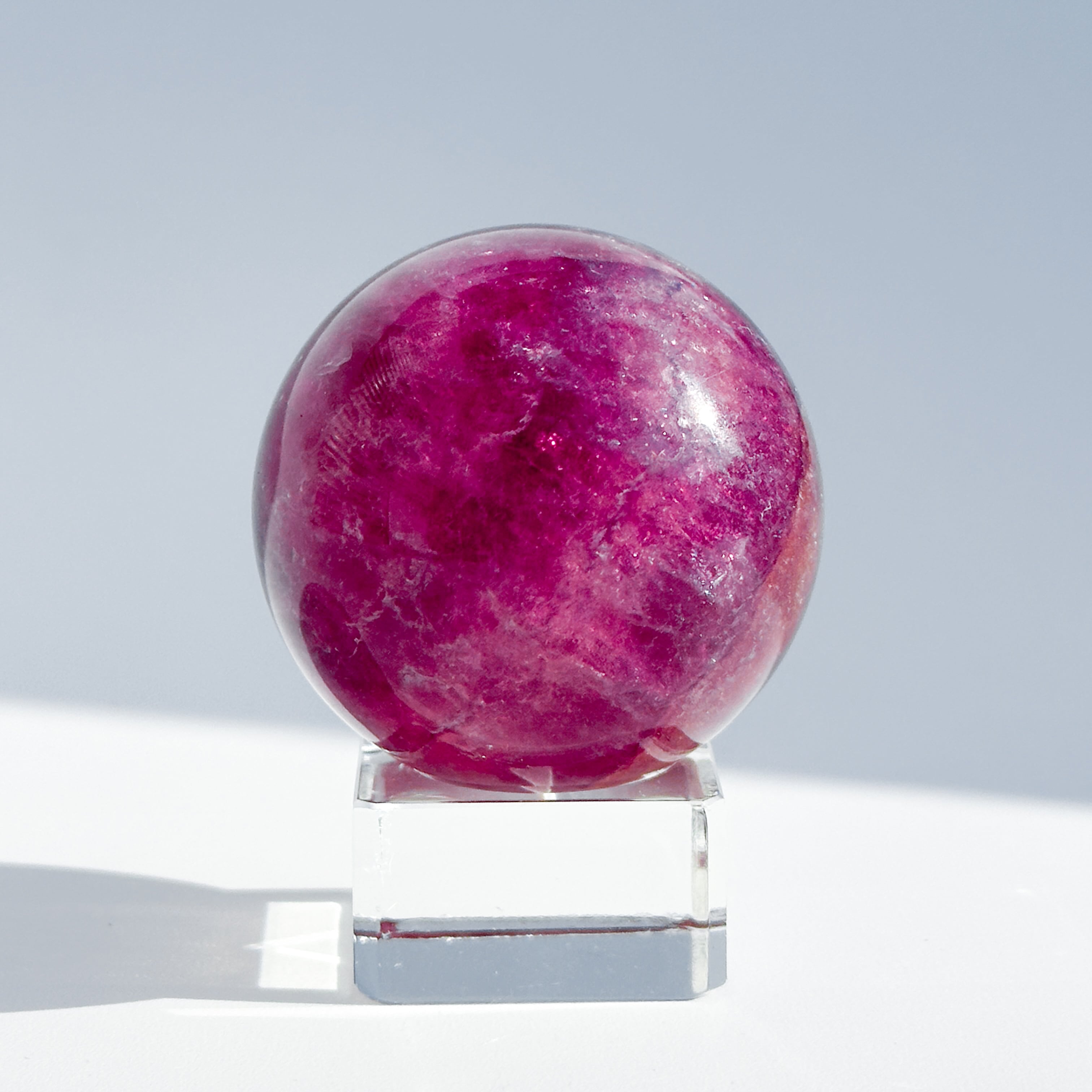 パープルフローライト スフィア（丸玉）14◇Purple Fluorite Sphere