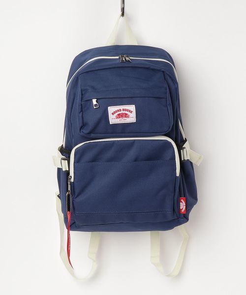 ROUND HOUSE(ラウンドハウス) ジップオープンリュック バックパック ネイビー RH-003