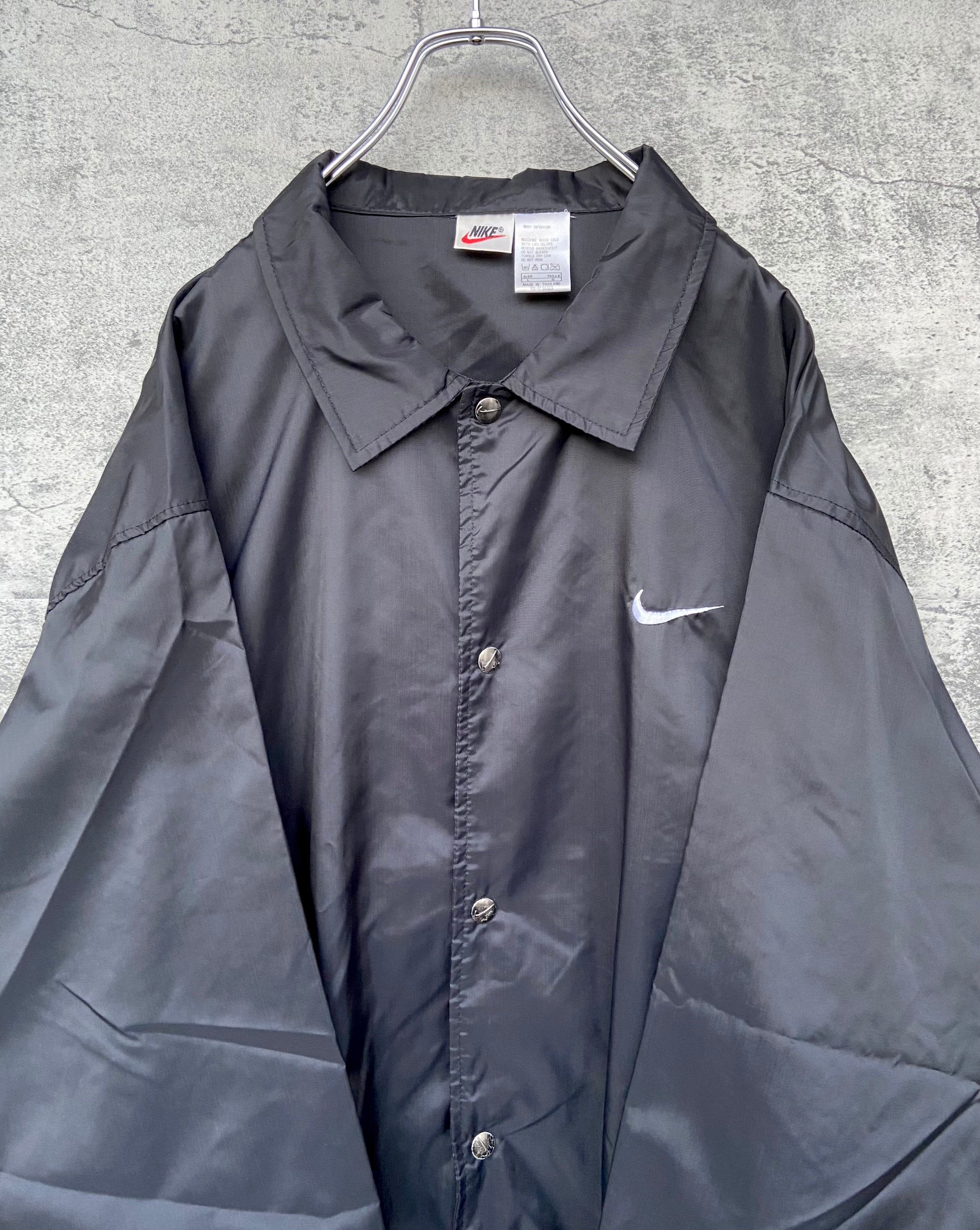 90s ヴィンテージ Nike コーチジャケット 黒 Lサイズ 古着90s NIKE