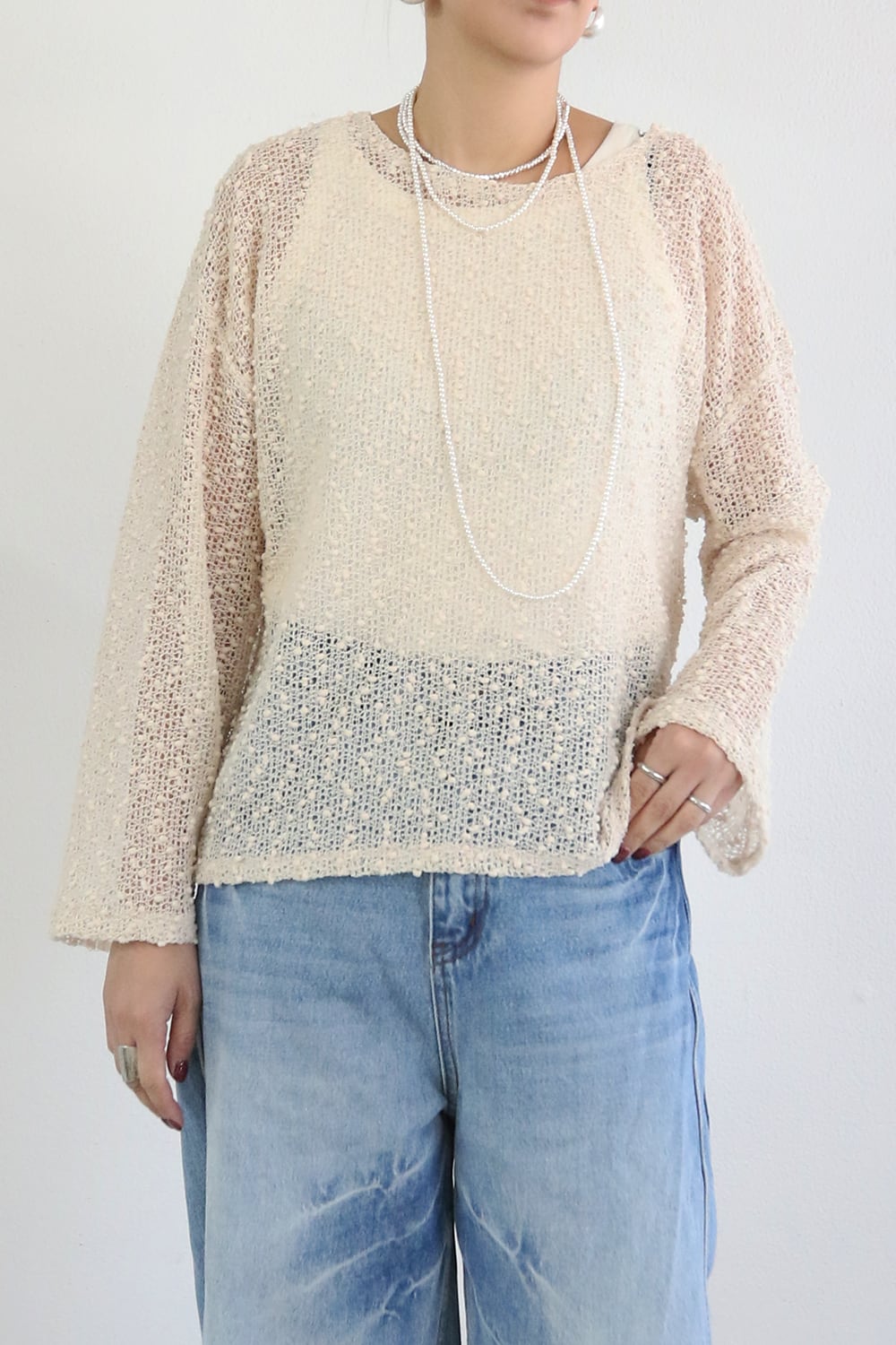 カットニットプルオーバー / CUT KNIT PULL OVER(25P12000K)