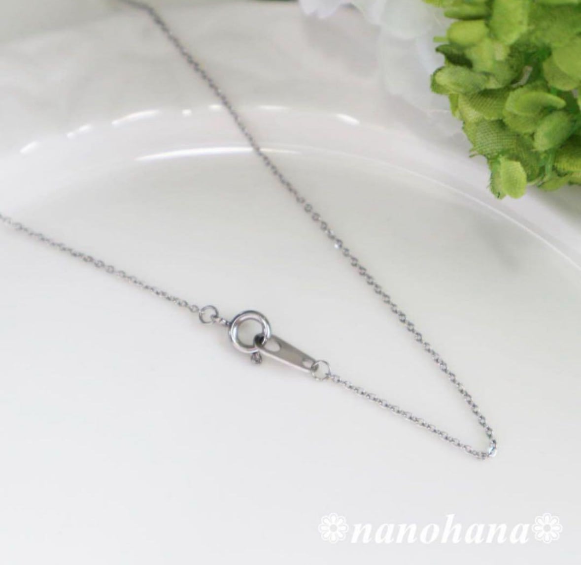 シルバーネックレス　超美品　45センチ　（N♡） Kシンプルイニシャルネックレス・シルバー》741 オールサージカル