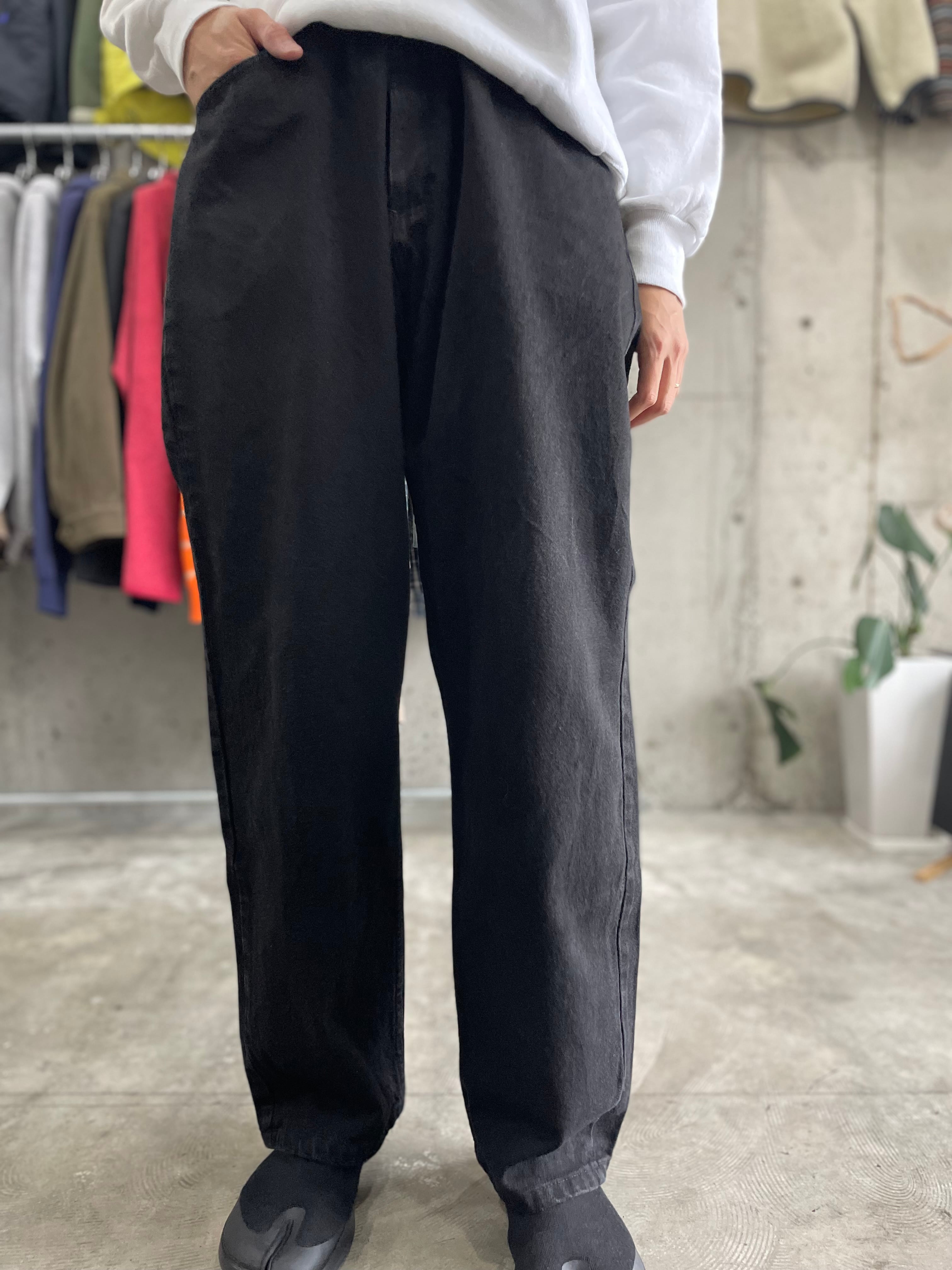 00s〜 levi's engineered jeans black draping denim pants 