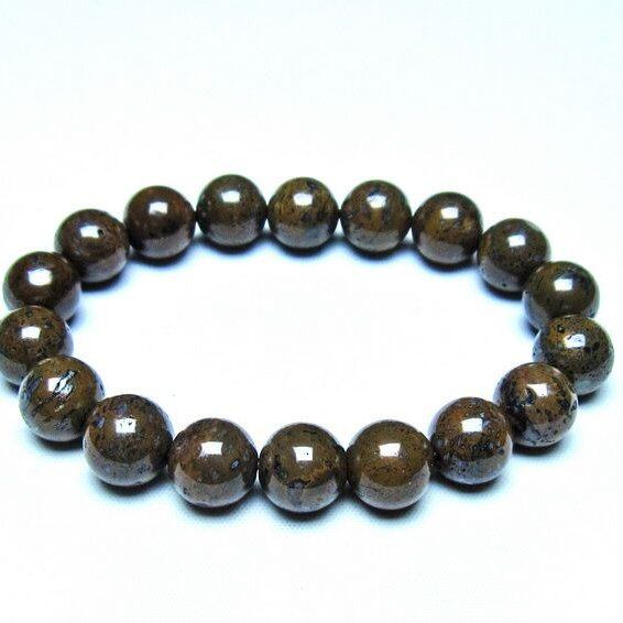 コンドライト ブレスレット サハラNWA869 隕石 11mm 一点物 199-861