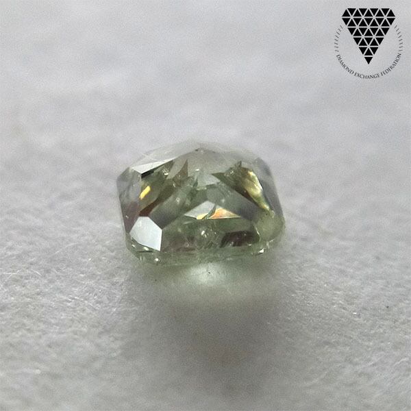0.558 ct F.DK.GY‐Y.GREEN 天然 グリーン ダイヤモンド
