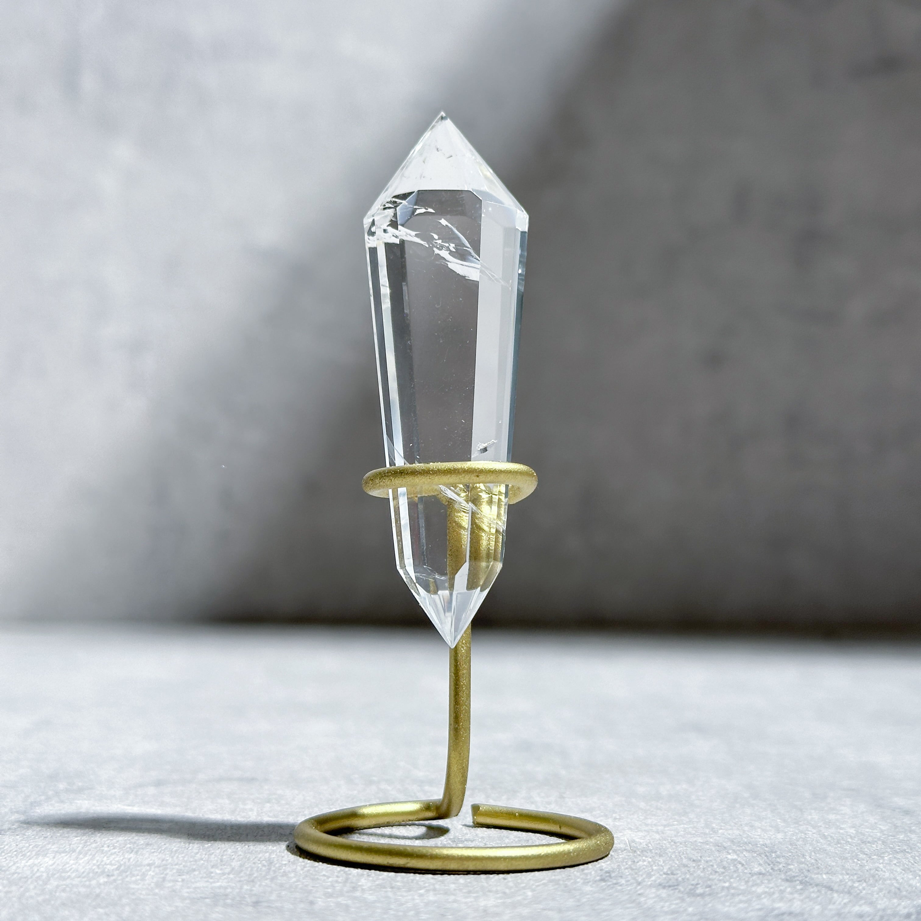 台座付き♡ミナスジェライス産クリアクォーツ ダブルターミネイテッド71◇ Clear Quartz ◇ 天然石・鉱物・パワーストーン