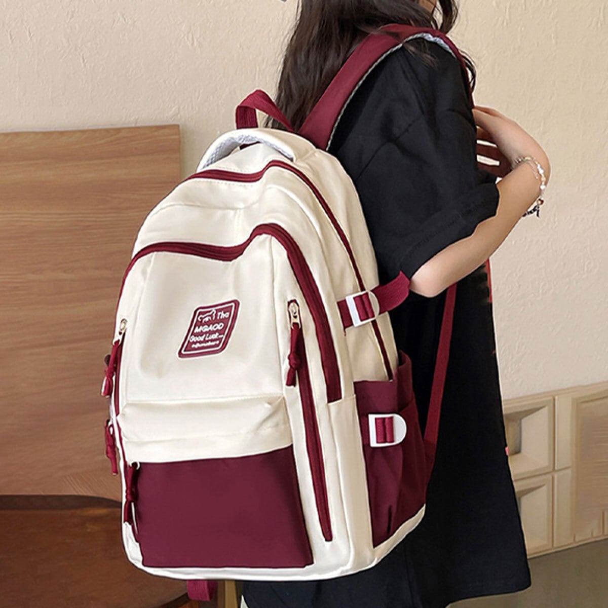 地雷系 リュック 韓国 ファーリュック 白 opium fur white backpack