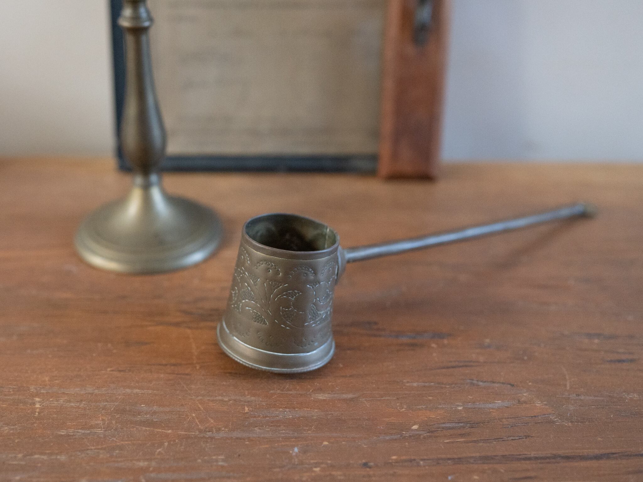 教会で使われていた ろうそくの火消し? キャンドルスナッファー フレンチアンティーク