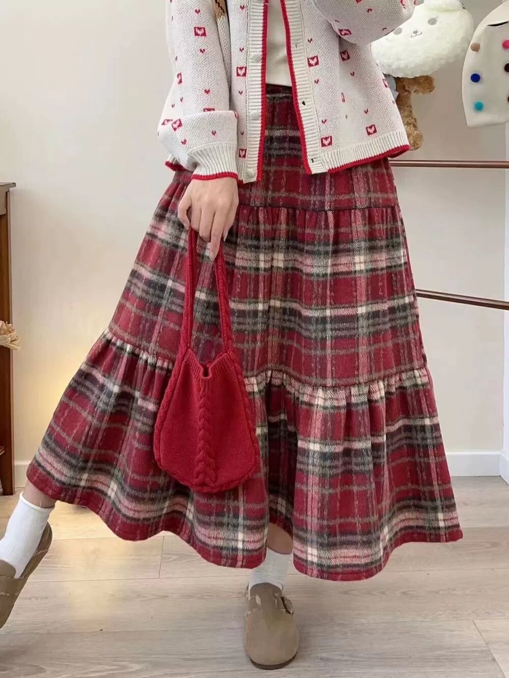 ☆超美品☆RED VALENTINO スカート ハイウエスト　ウール 　ツイード ☆超美品☆RED VALENTINO スカート ハイウエスト ウール ツイード