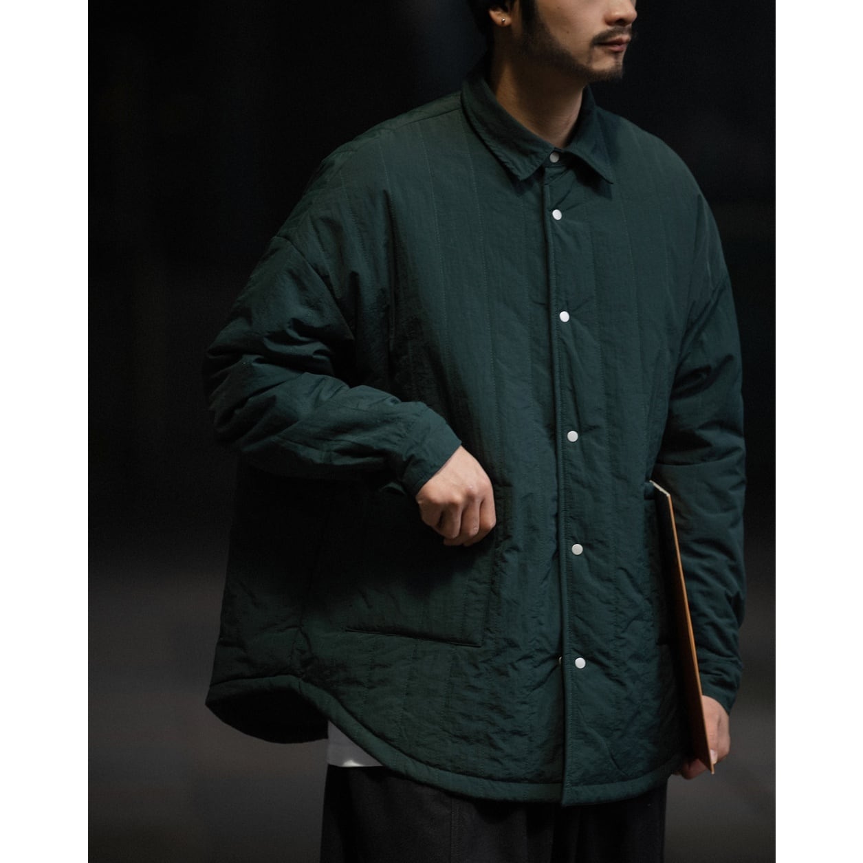 リバーシブル ライトパデット シャツブルゾン a-0430 - | PATH