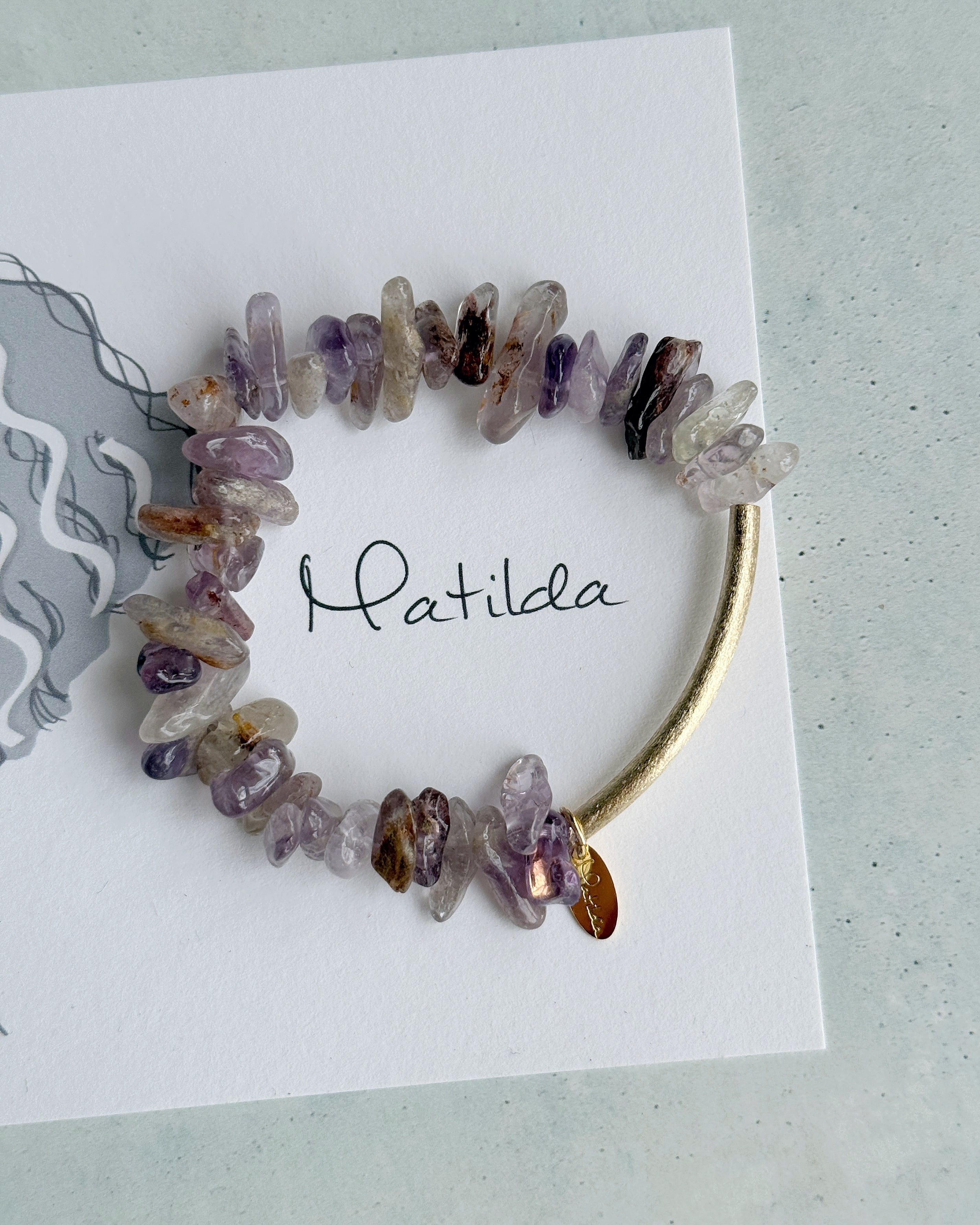 【再販】Tube & stone bracelet(スーパーセブン)