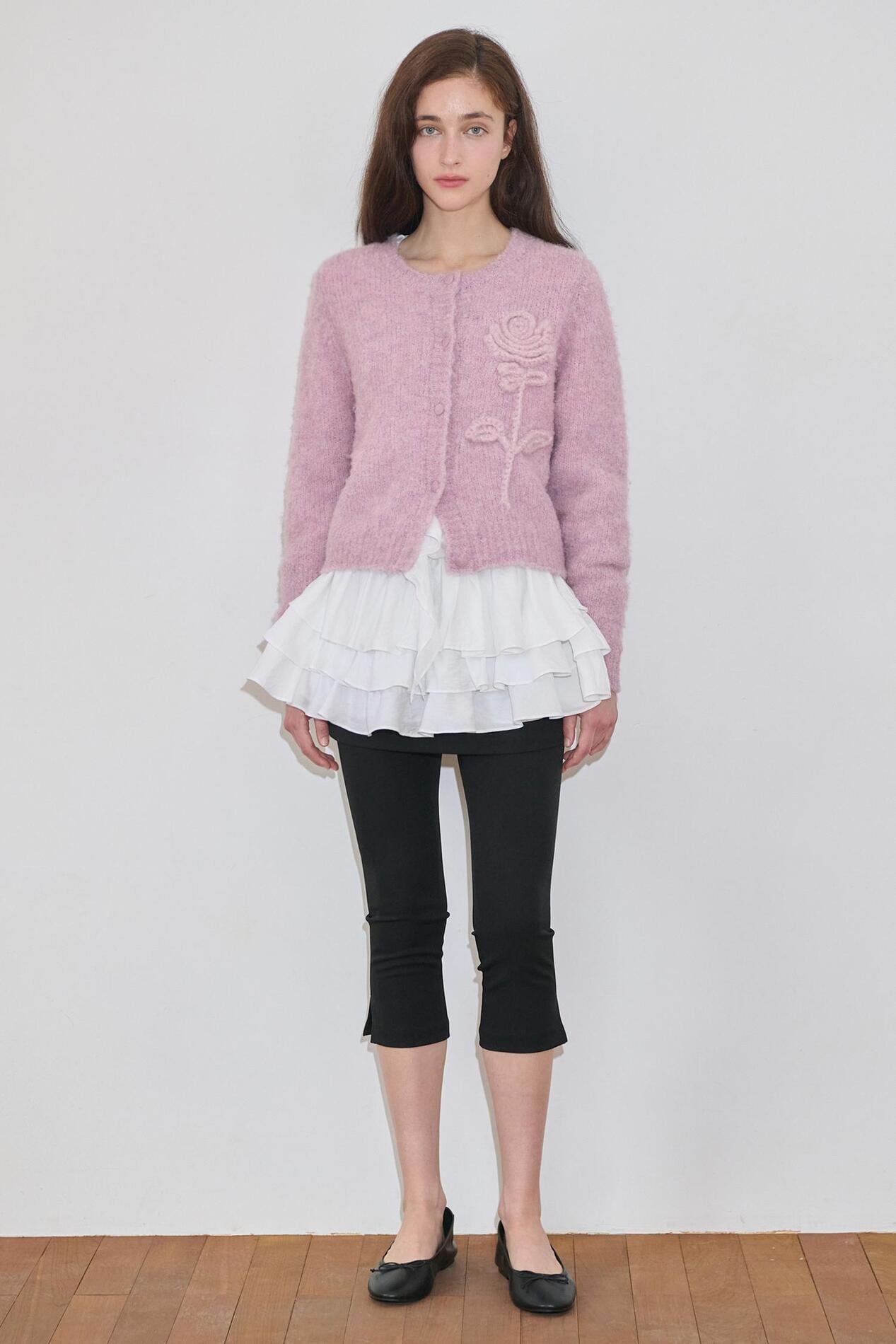 新品タグ付♡ ヘヨン ローズカーディガン hyeon rose cardigan HYEON ヘヨン rose cardiganローズカーディガン ホワイト 白