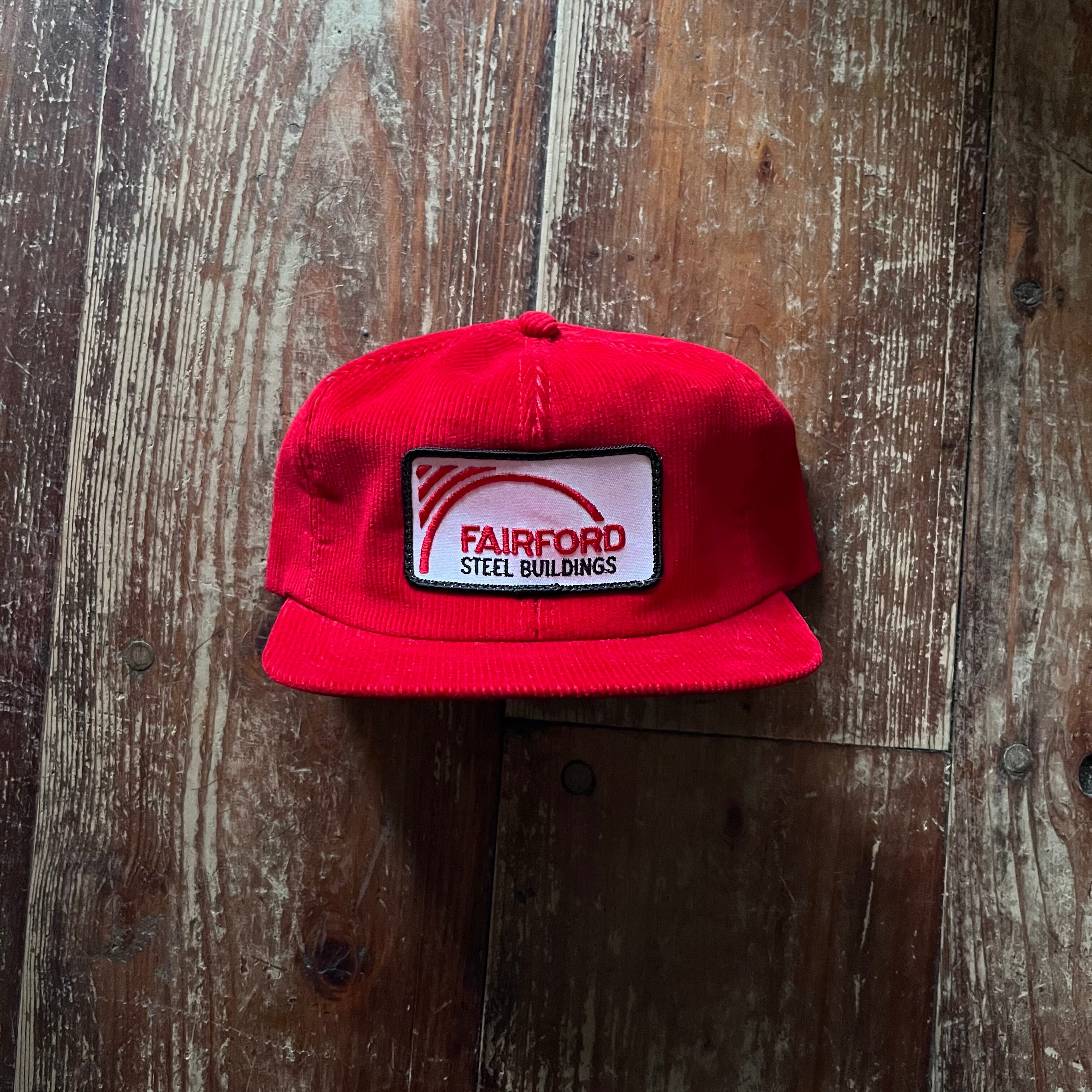 Deadstock K-Products,INC Corduroy Trucker Hat/Fairford Steel Buildings