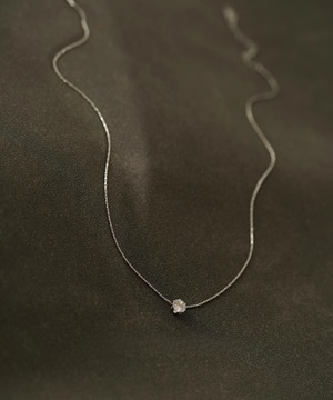 一粒ジルコン◆ネックレス【e-70966】