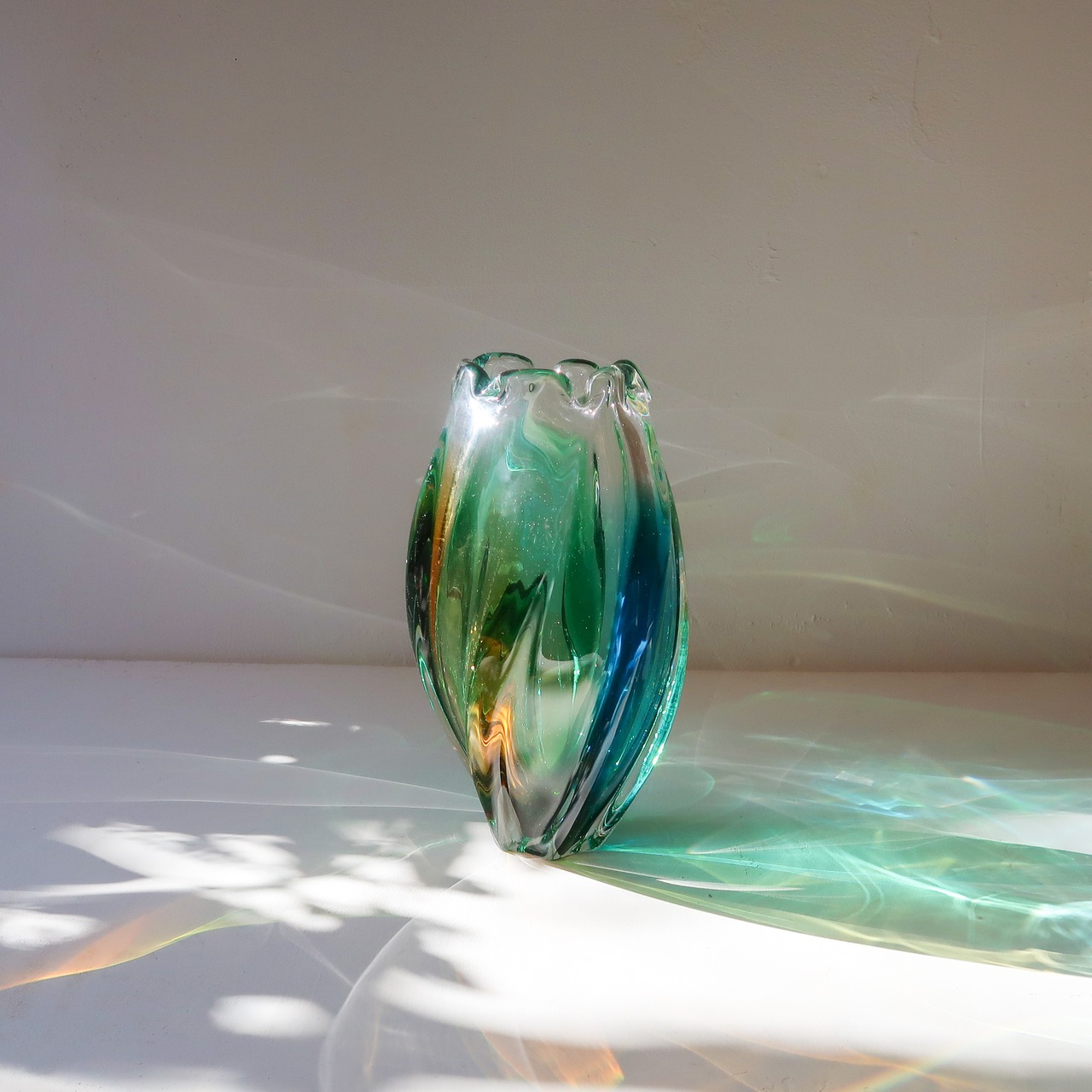 Jewelry Vase"緑黄色"