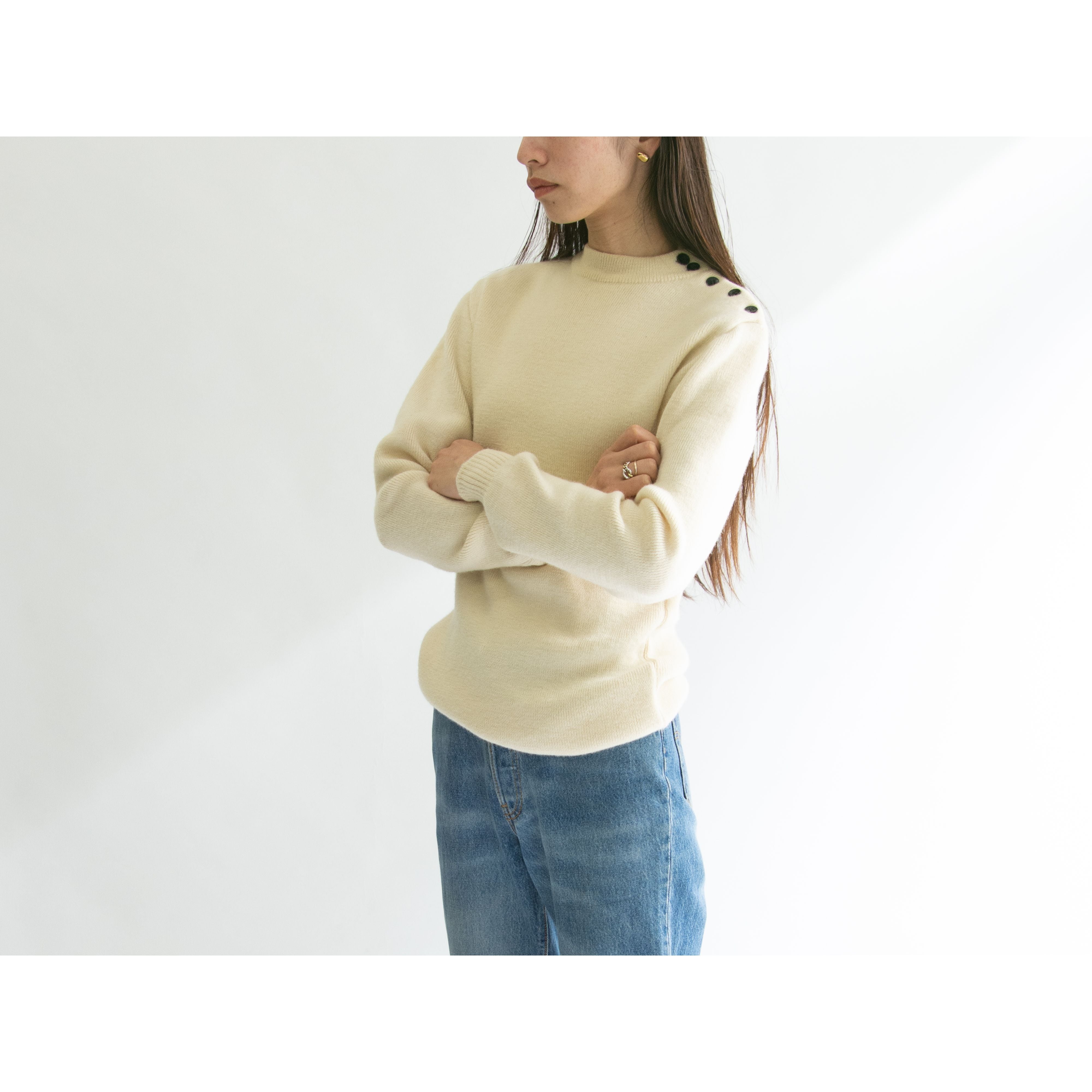 【ST JAMES】Made in France 60's 100% wool marine sweater