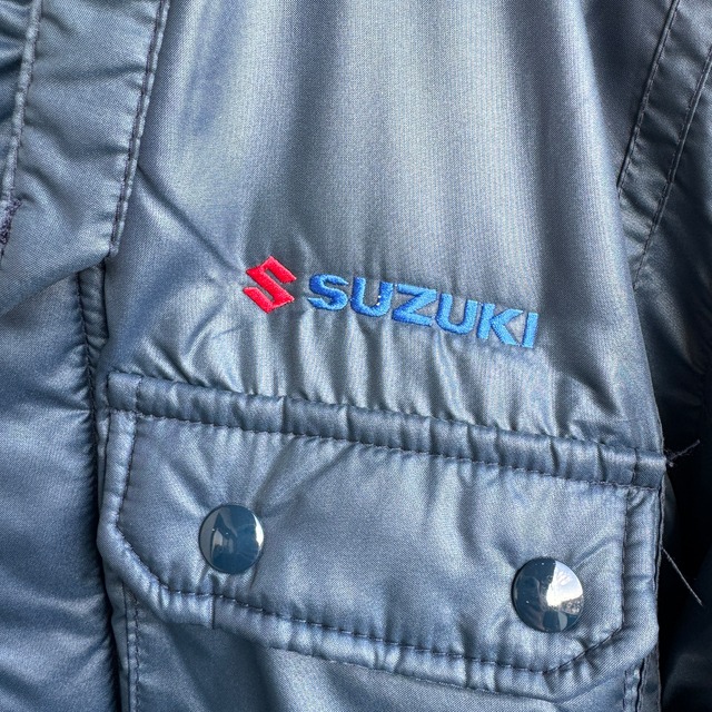 Suzuki スズキ ナイロンジャケット 80s Swingster 企業物 USA製 デッドストック XS 画像3