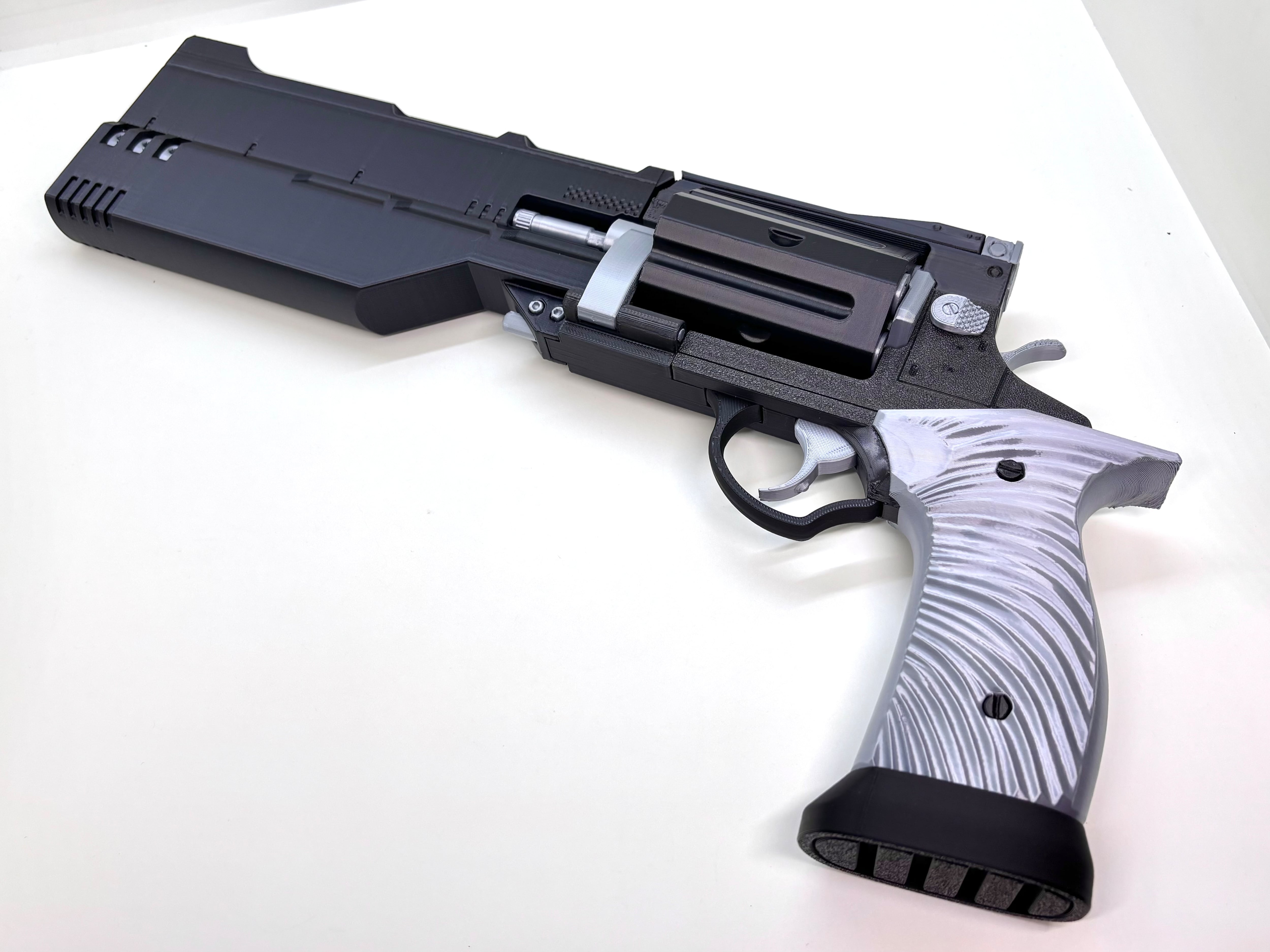 可動モデル）RE9 リボルバー 強化版(金属なし、発射機能なし） | 3D
