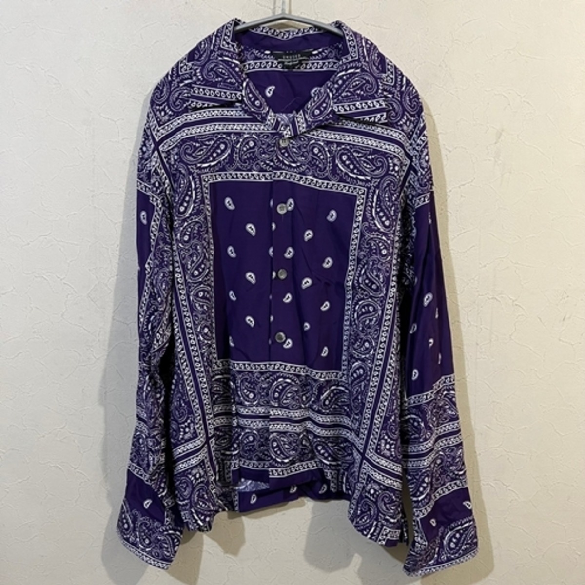 UNUSED アンユーズド US1796 Bandana open collar shirt バンダナ 