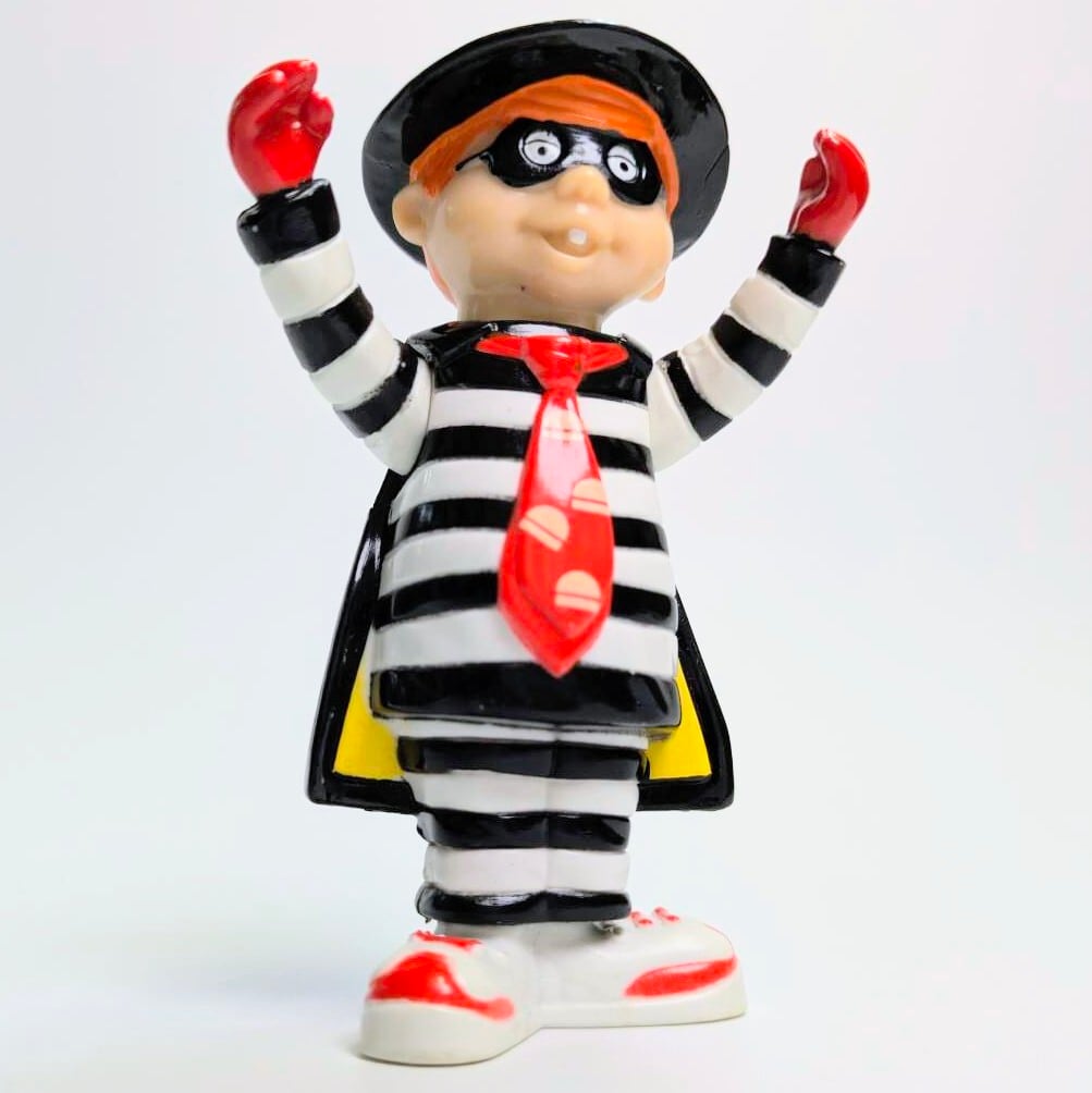 ☆ VINTAGE ☆【 McDonald's ( マクドナルド )】 1993年ハッピーセット『ドナルドとなかまたち』 ハンバーグラー 〚アメリカン雑貨 アメトイ〛