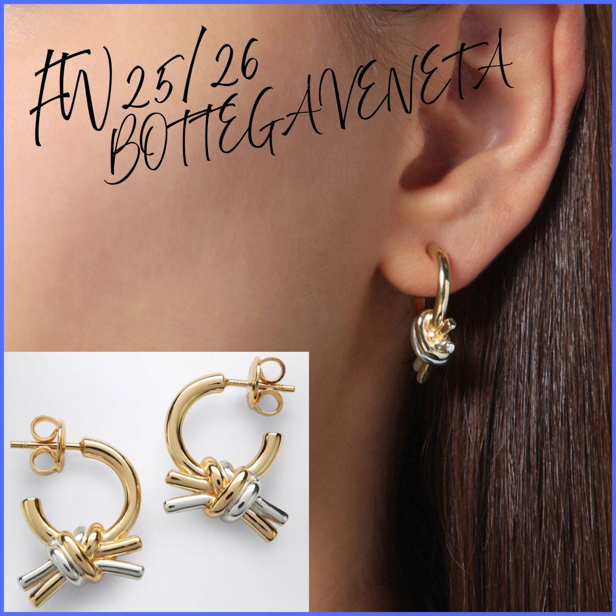 ボッテガ ヴェネタ ノットピアス ゴールド ノット ピアス のために ウィメンズ で イエローゴールド | ボッテガ
